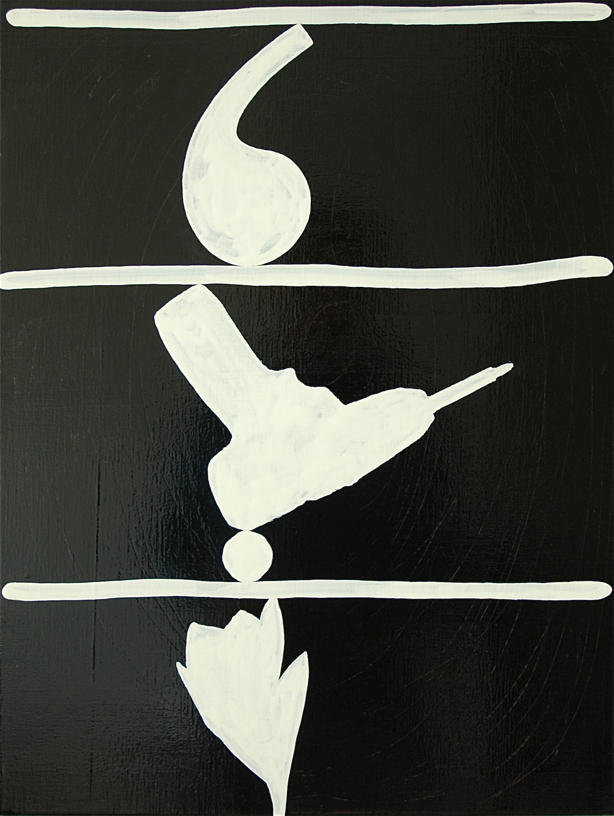 Untitled 2010, alkyd on canvas, 60 x 45 cm