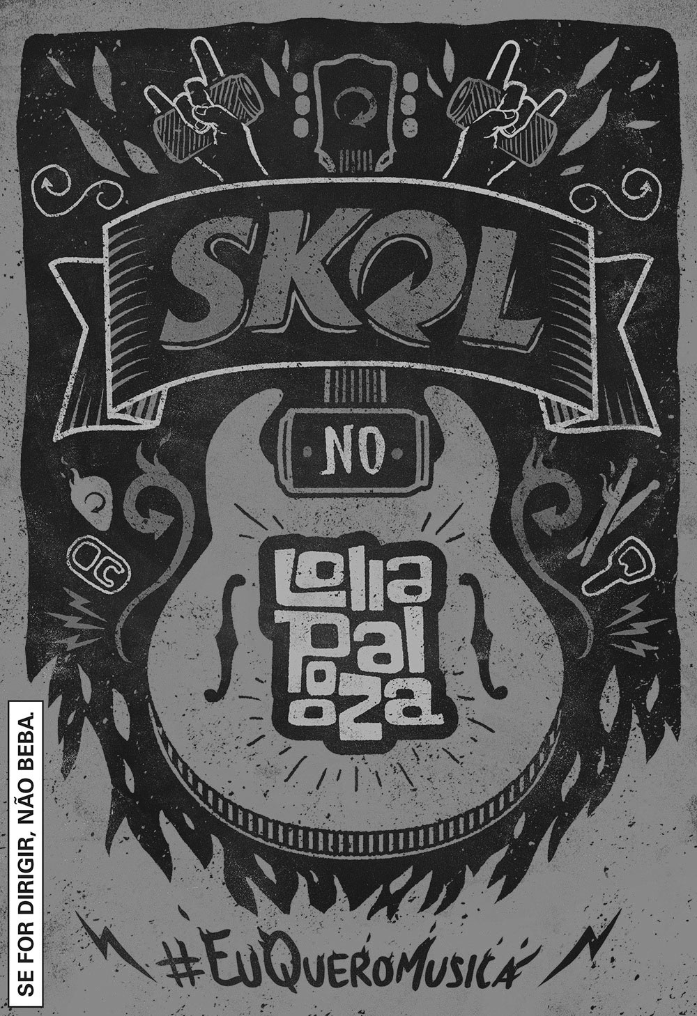 type design , illustrations - Lollapaloosa+SKOL - F/Nazca