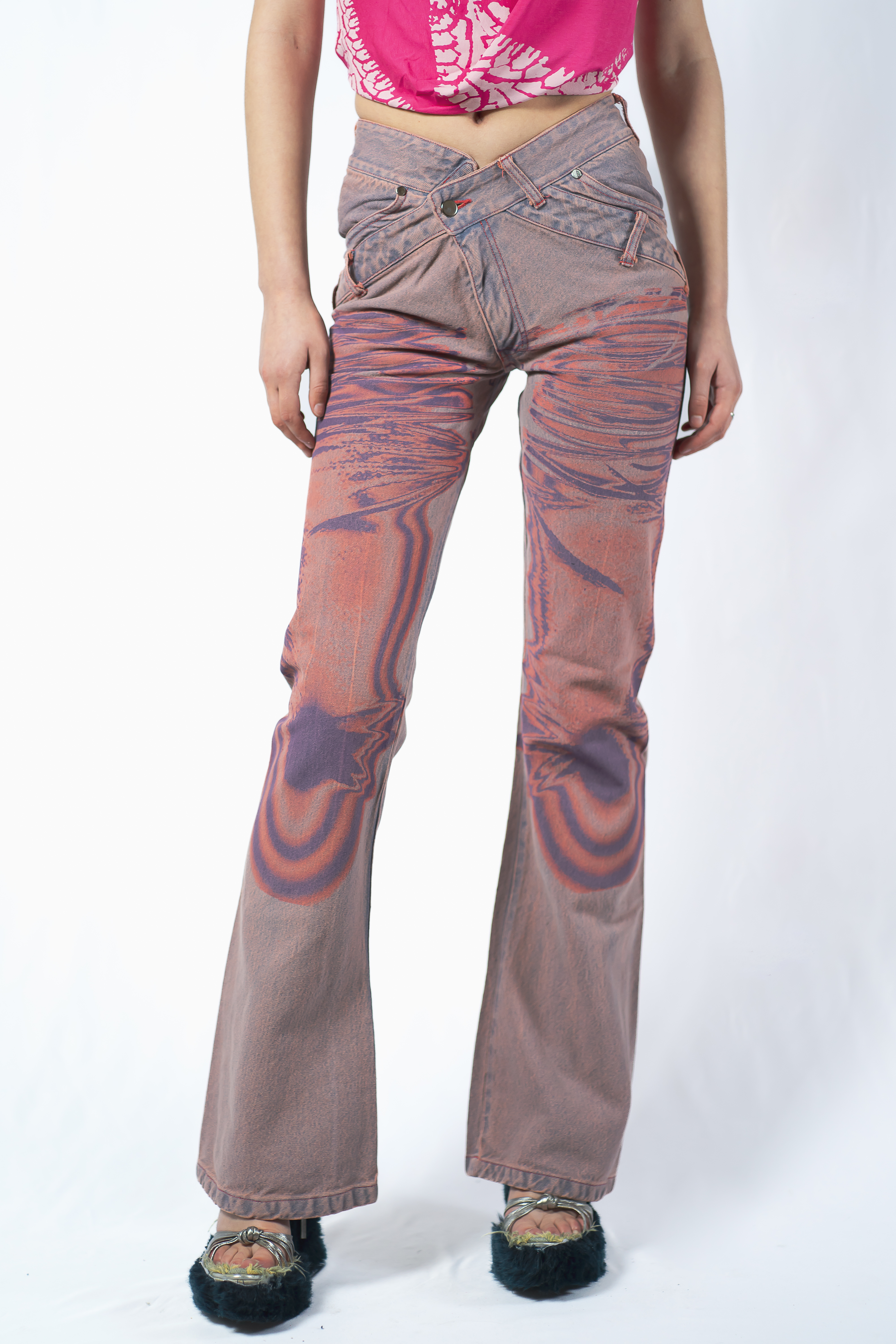 Oil Spill Whisker Jeans £350