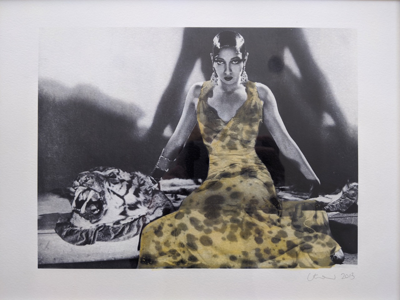 Laura Wilson - Chiquita for Josephine, 2013 Hand coloured digital print with watercolour on archival paper