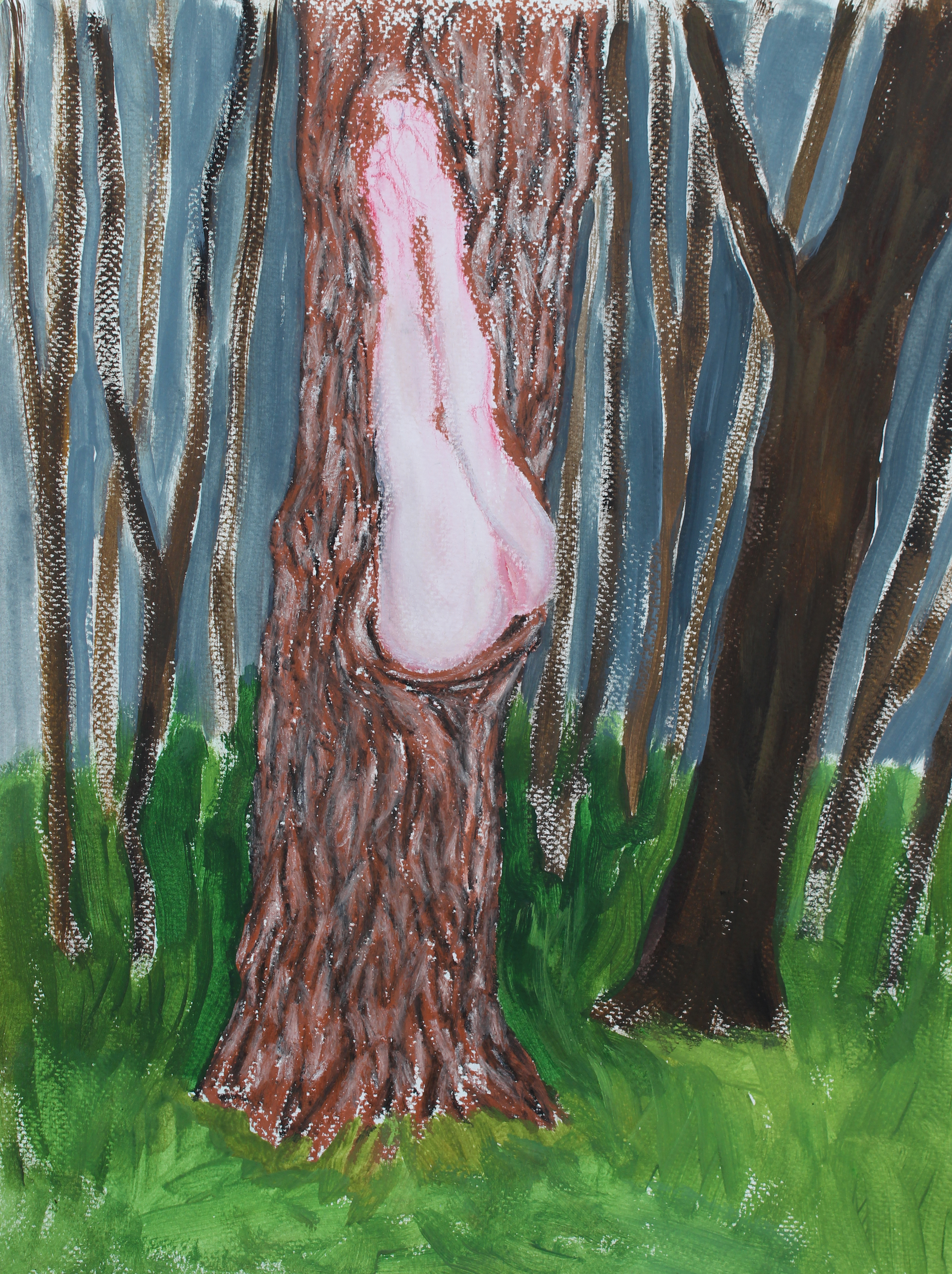 Lost IV, Acrylic on paper, 30x40 cm, 2020