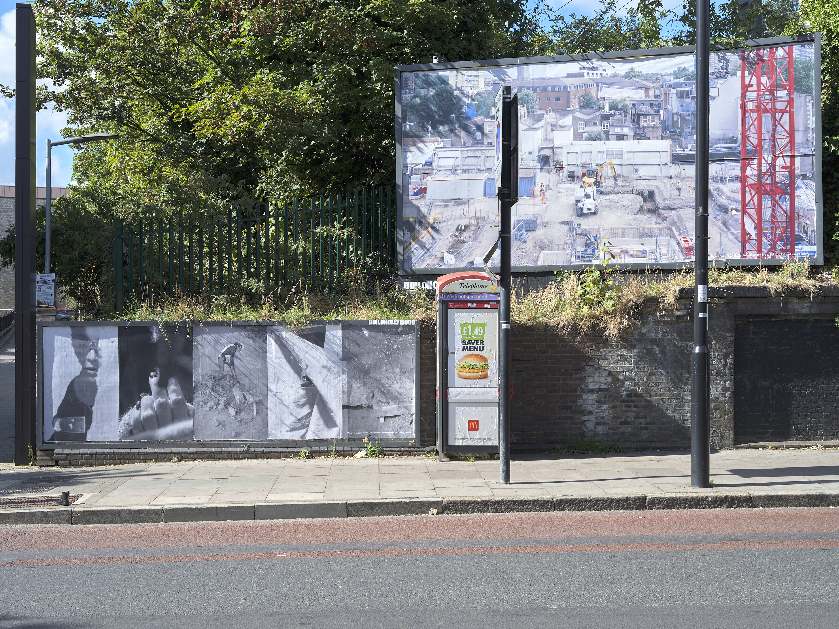 Billboard installation view of work by Rut Blees Luxemburg and Morgan Levy, 2025, Photo: Stephen White and Co
