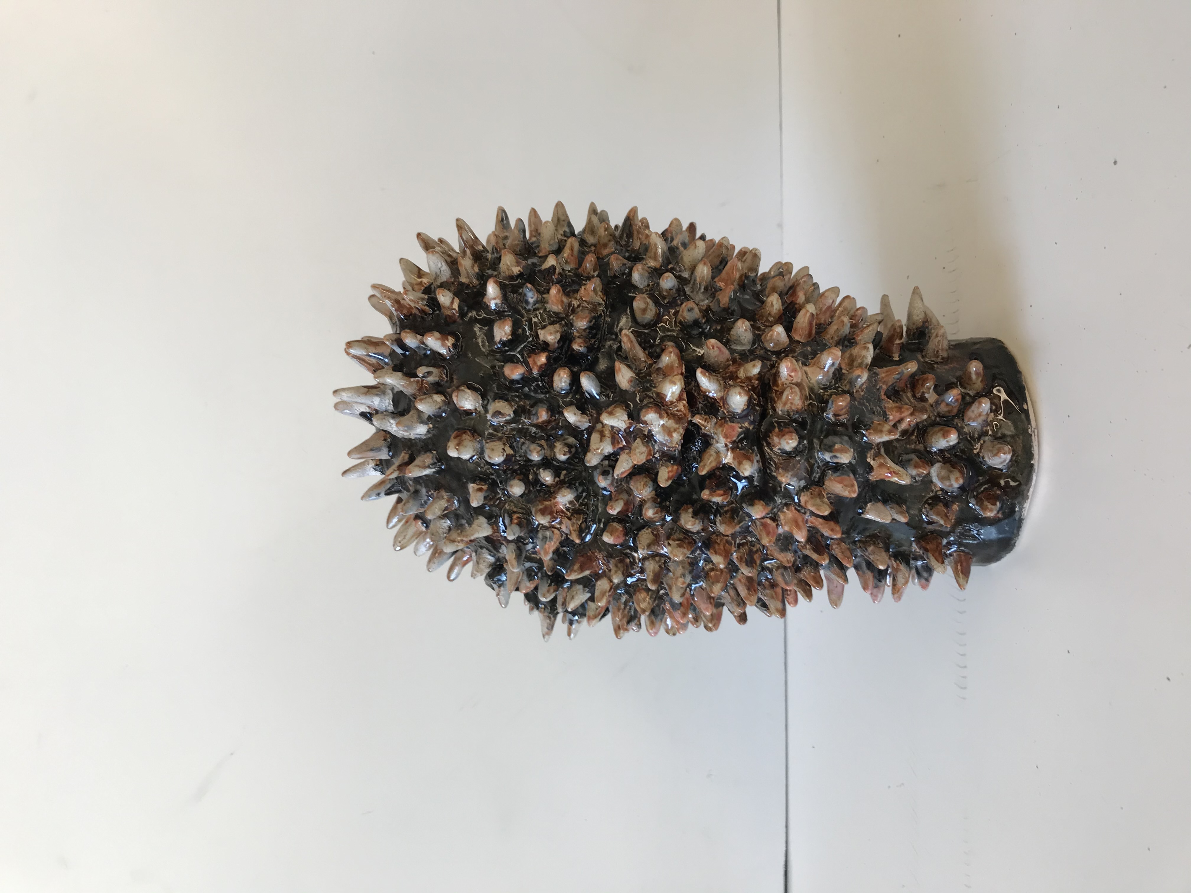 Self Portrait, Glazed Ceramic Bust