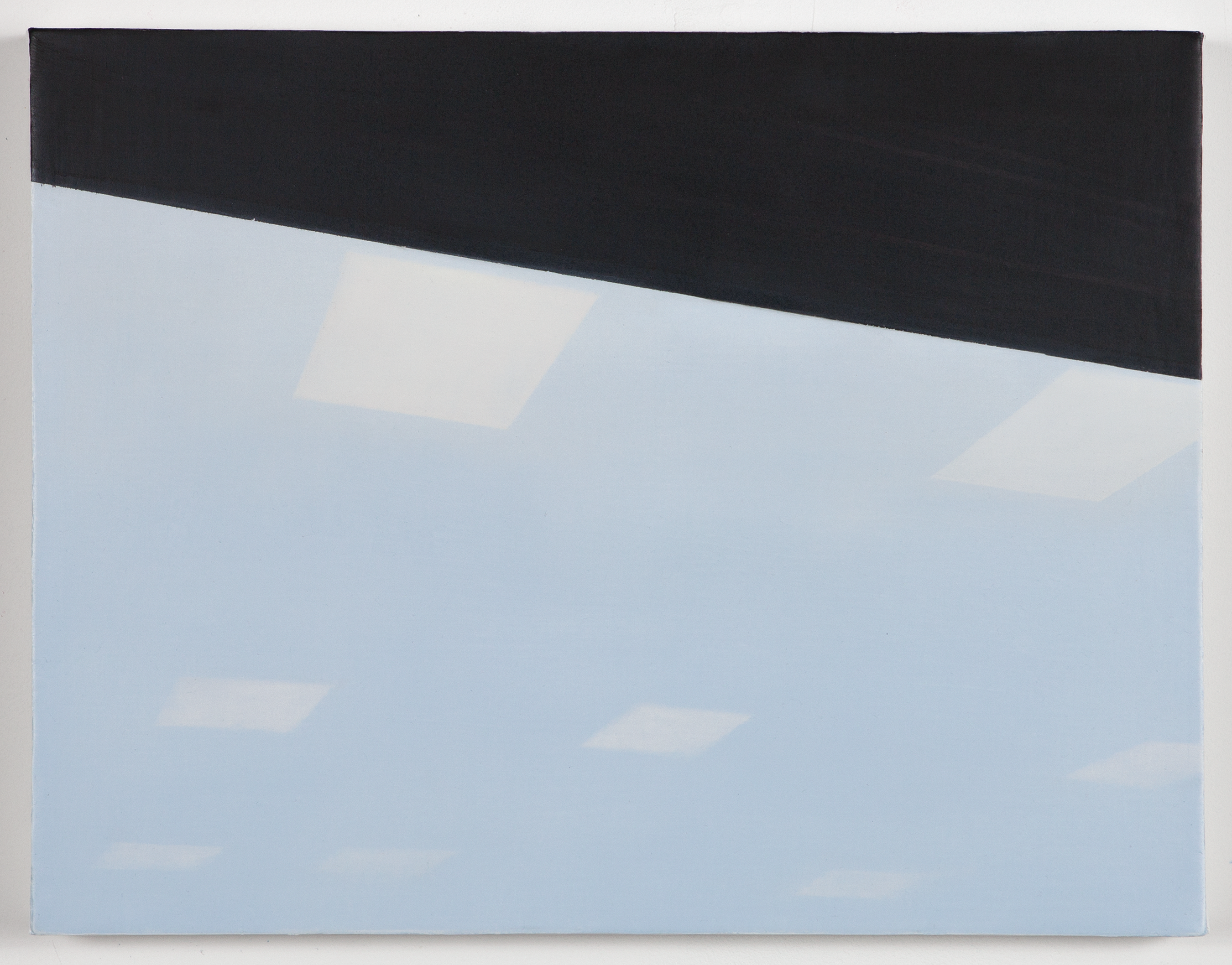 Window view (rest stop), 2016oil on linen, 14 x 16 in. 