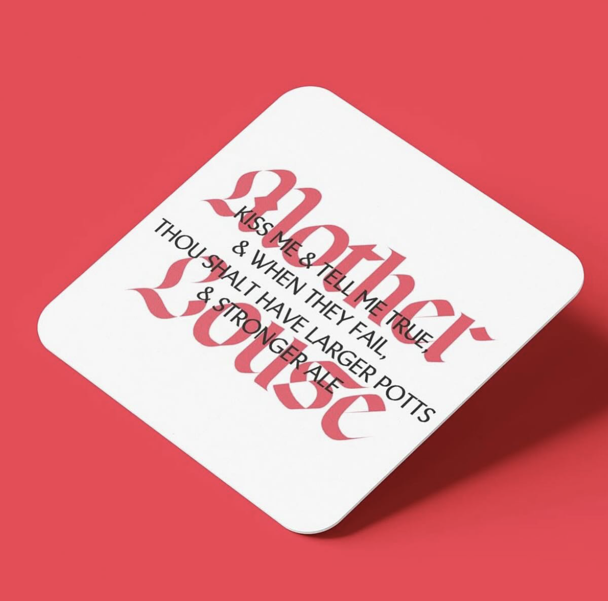 ︎︎︎ Beer mats, designed and photo by Keith Dodds. 