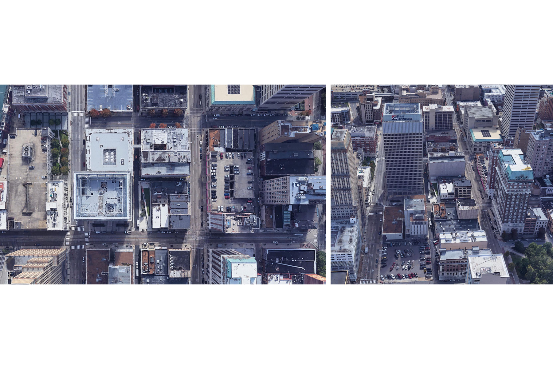 ● Aerial views of Park / Madison Avenue Park / Davies Toews / Role: Project Manager / Memphis, Tennessee (2014-17)