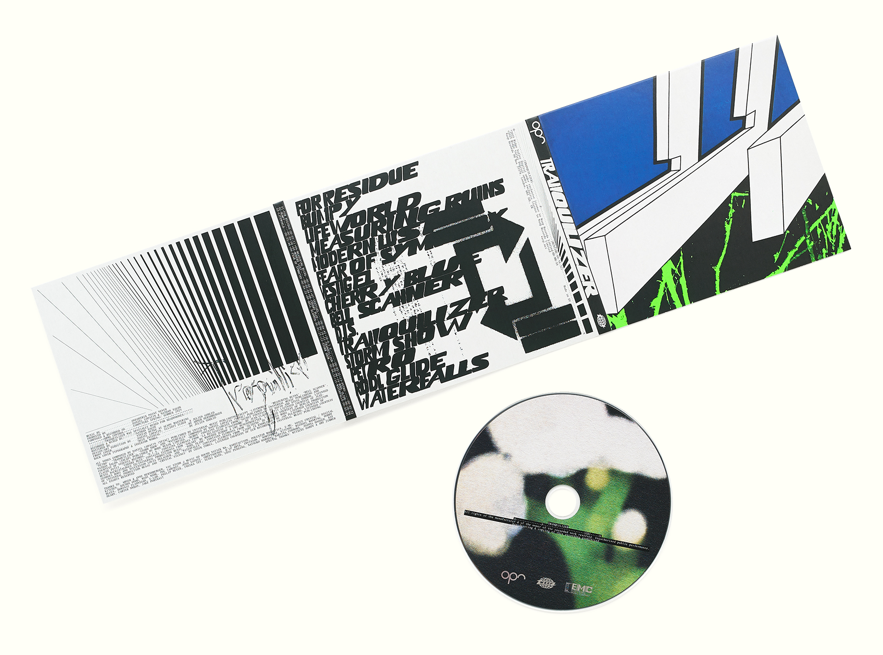 Artwork for Tranquilizer by Oneohtrix Point Never, released on Warp Records, created in collaboration with Elliott Elder. Front cover by Abner Hershberger. pointnever