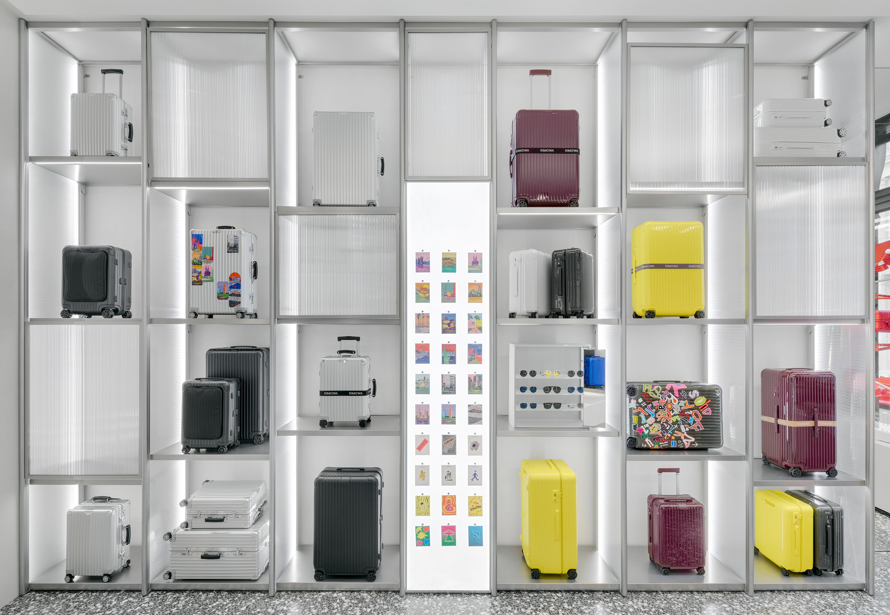Smile for the Camera at the Rimowa Flagship Store in SoHo - Interior Design