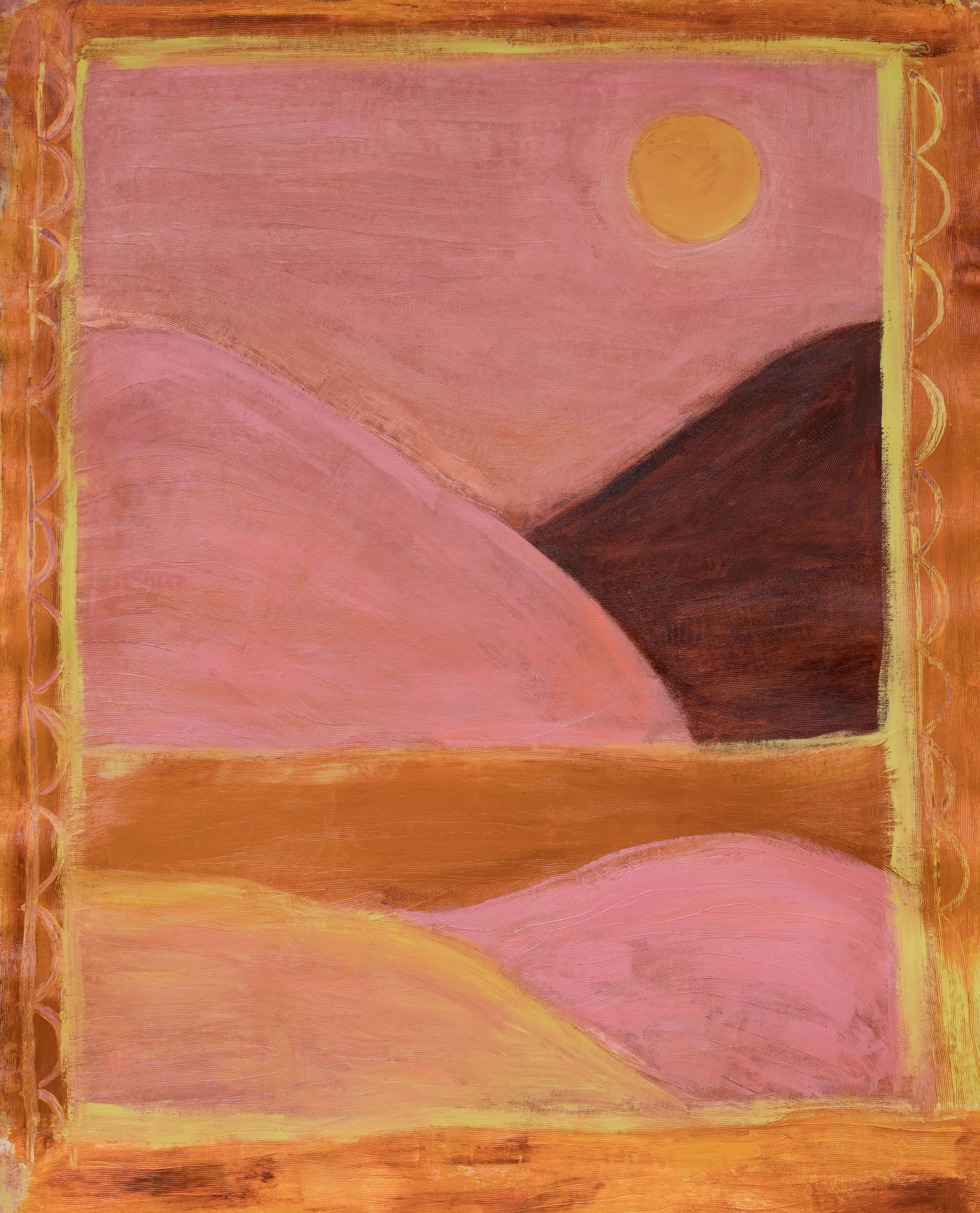 Circled Sun, 2020. Acrylic on canvas. 120cm x 160cm