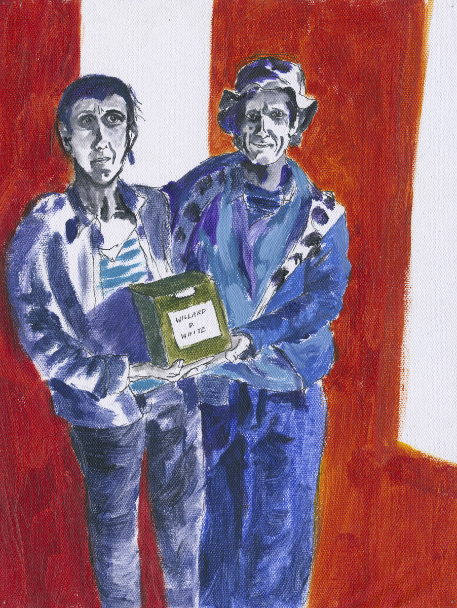Ashes, 2013, Acrylic on canvas paper, 12 x 9 inches.