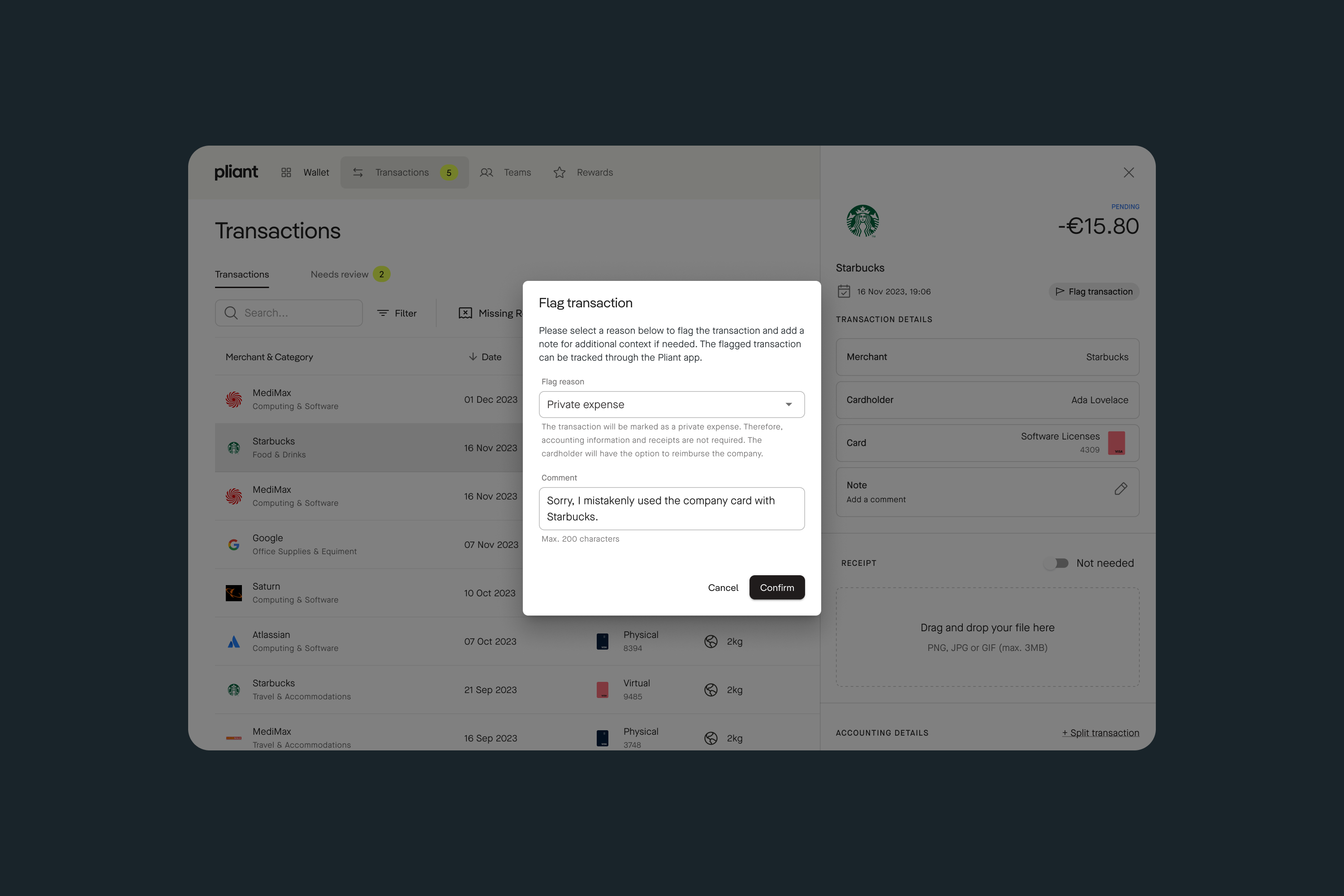 3. Write a note for the Admin