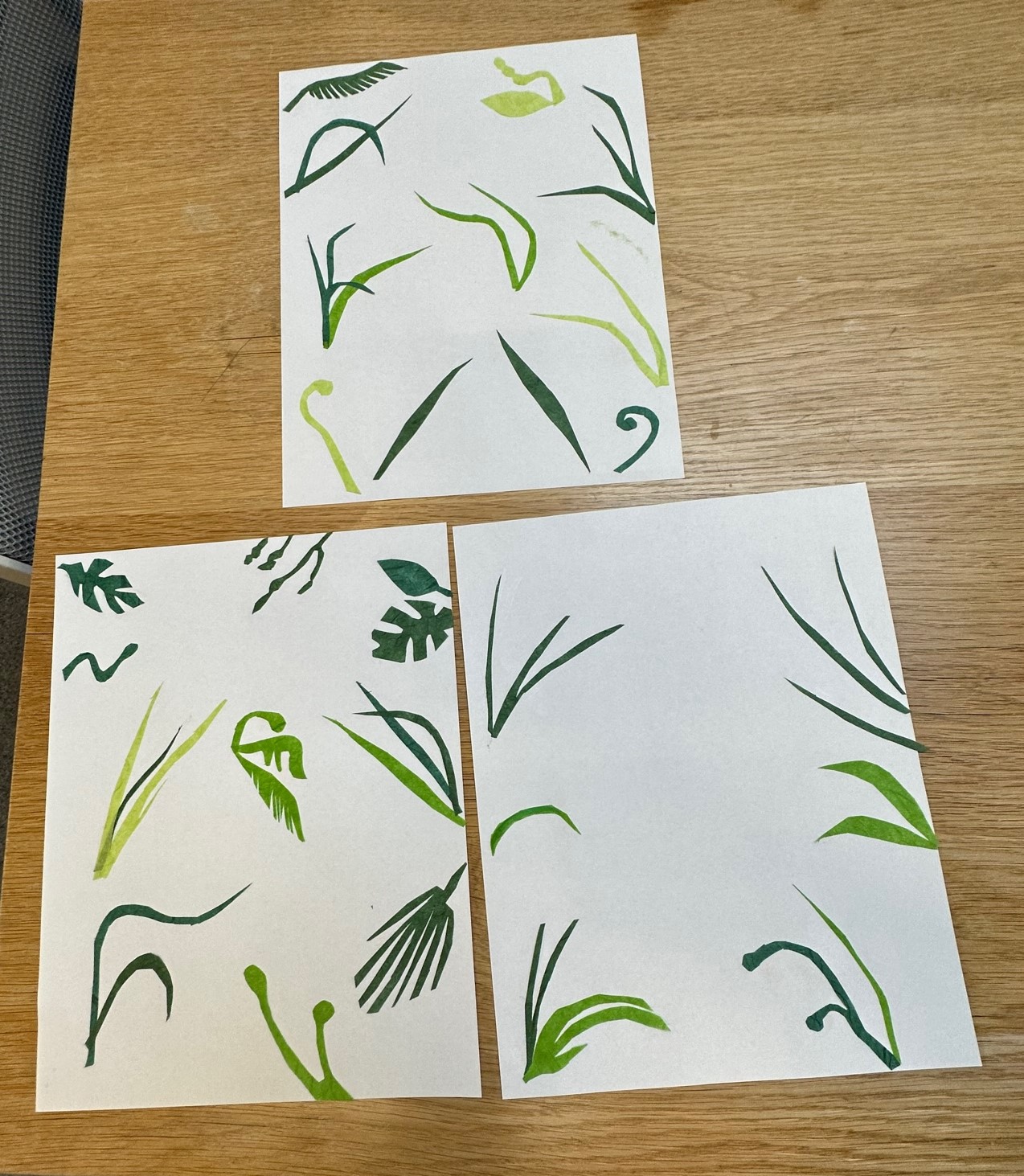 paper leaf overlays