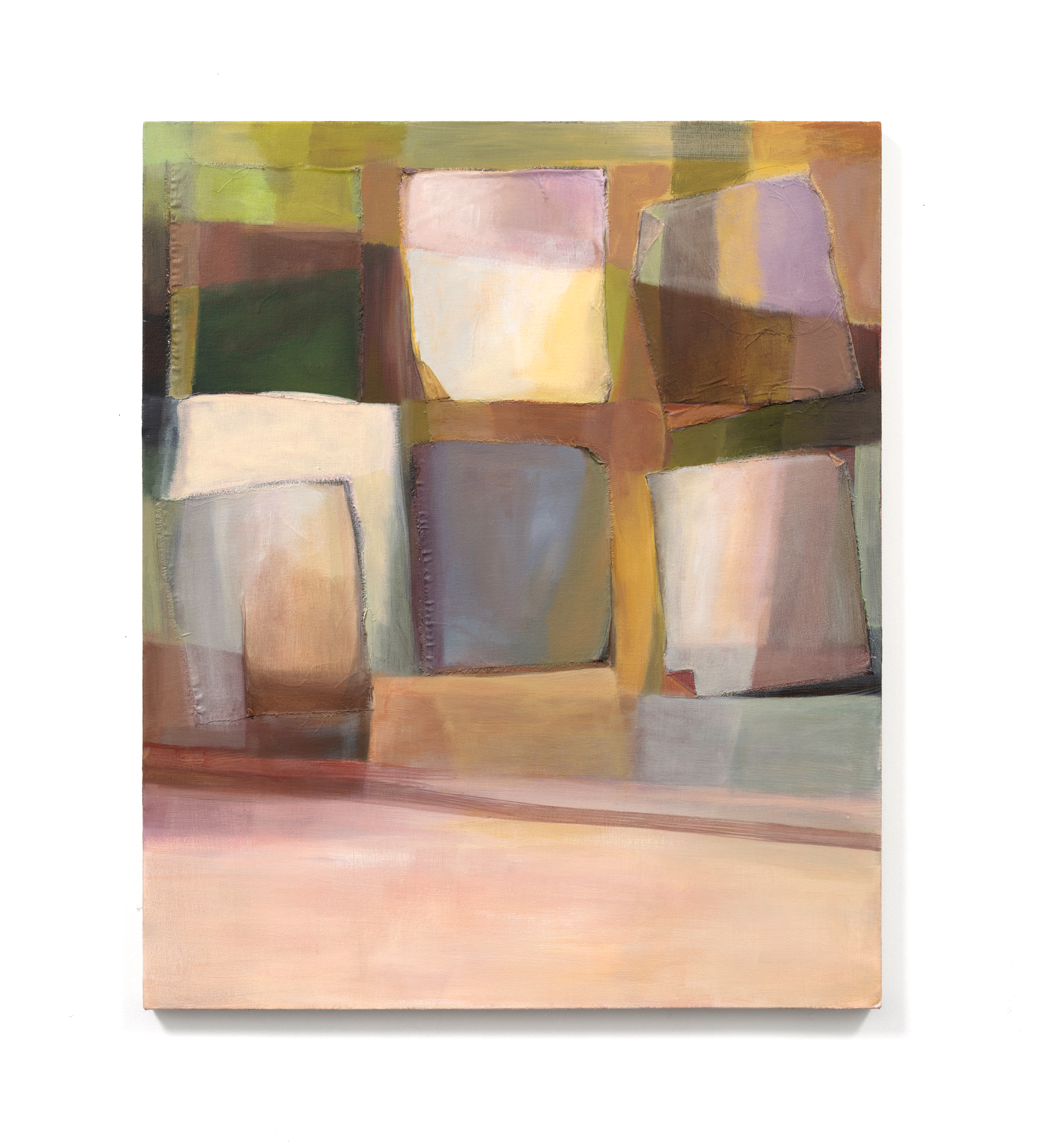 Mid Afternoon, 2023, 48 x 33 in, Acrylic and muslin on canvas