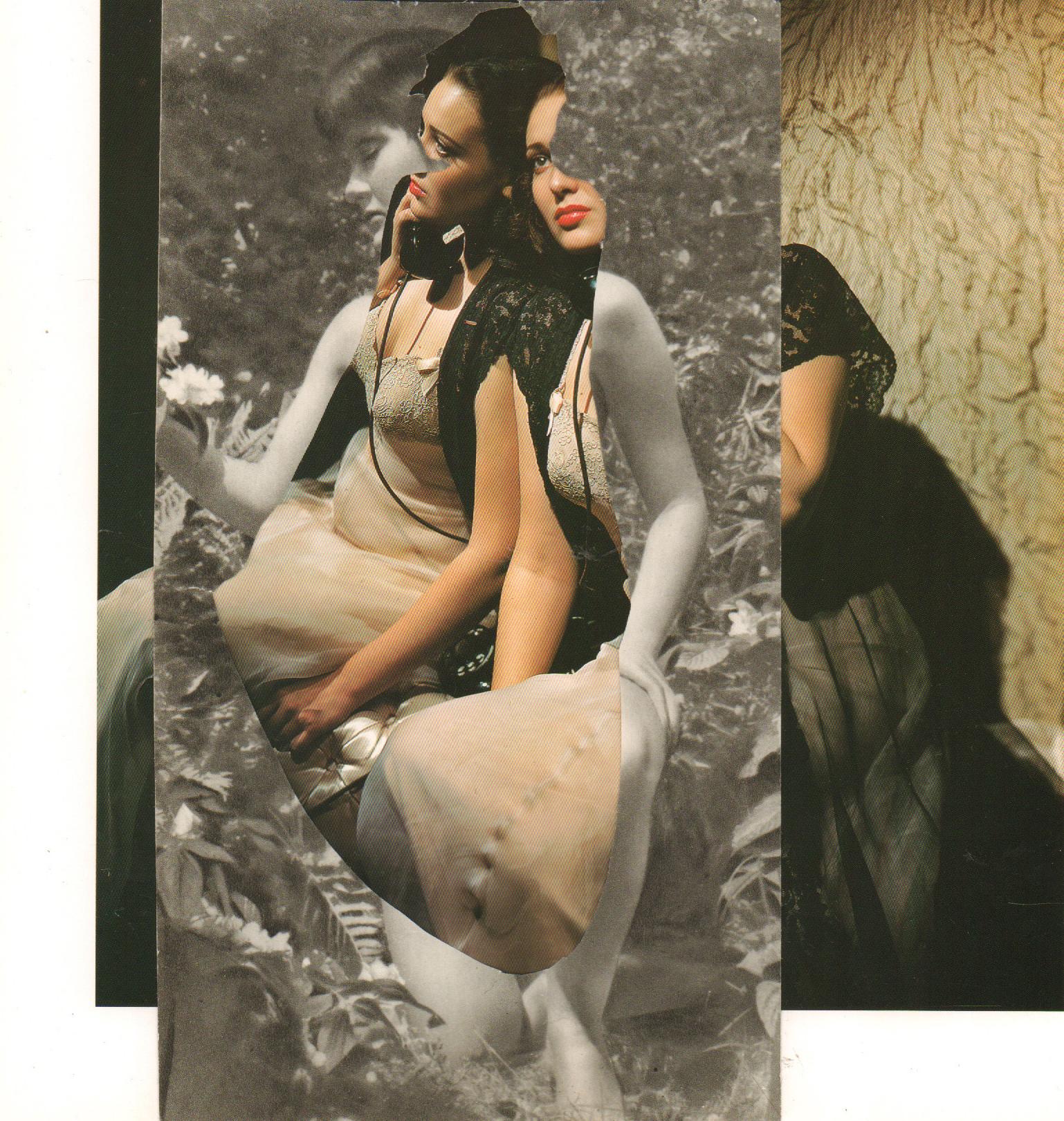 Our Lady of the Flowers, 2022, photomontage, 22 x 27.9 cm