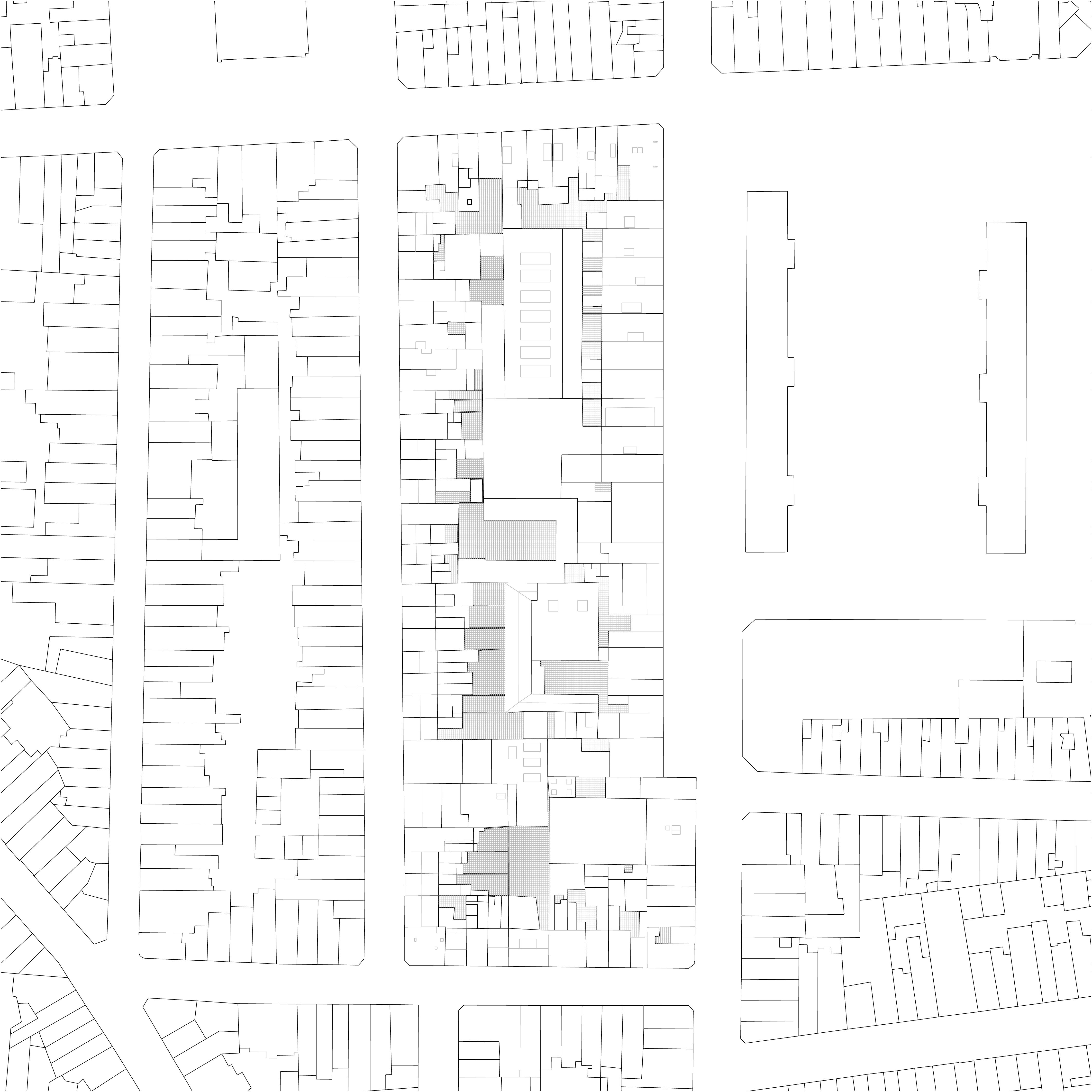 Plan of the existing block