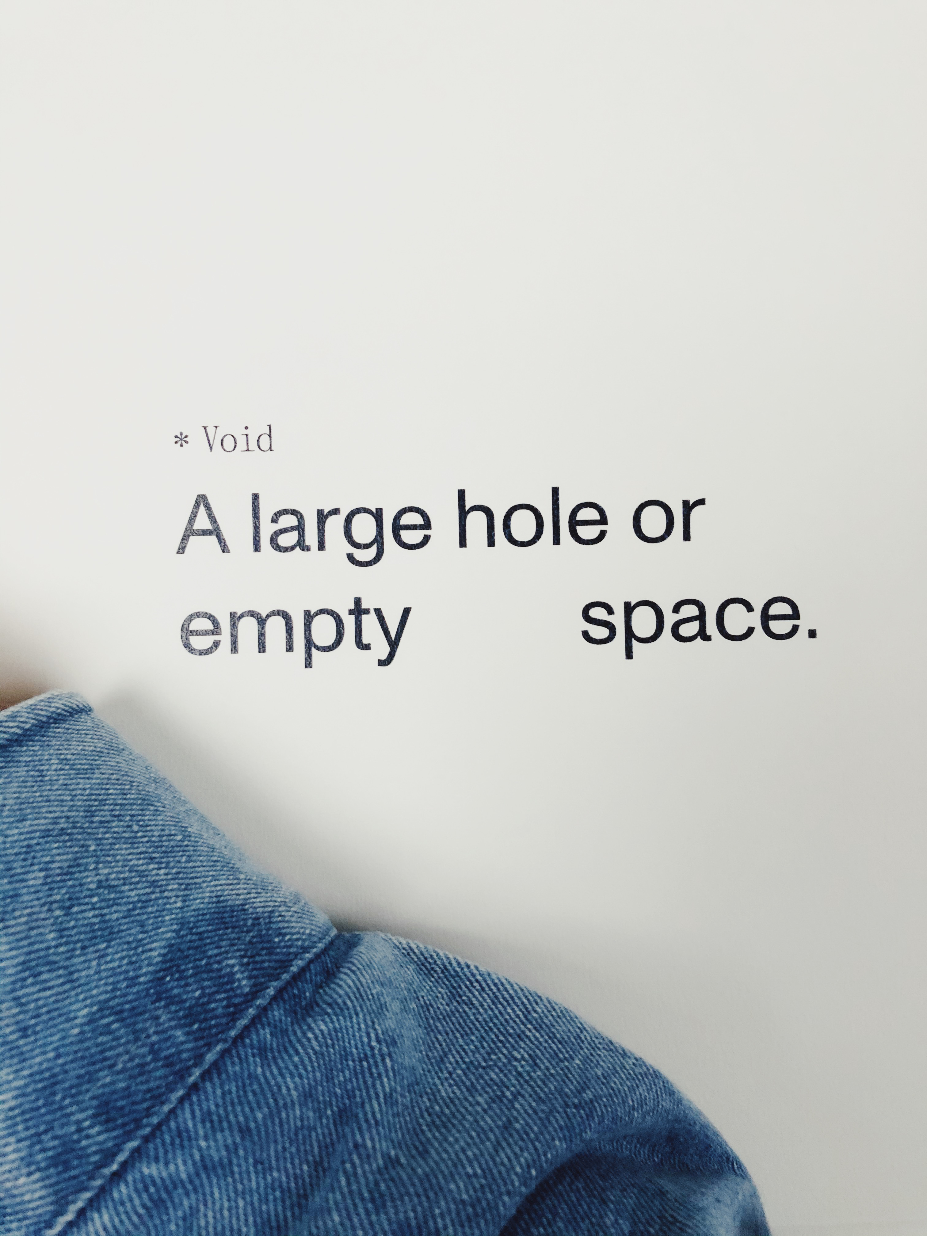 Working on «Void» for «Anatomy of Change»  Lucerne 2020