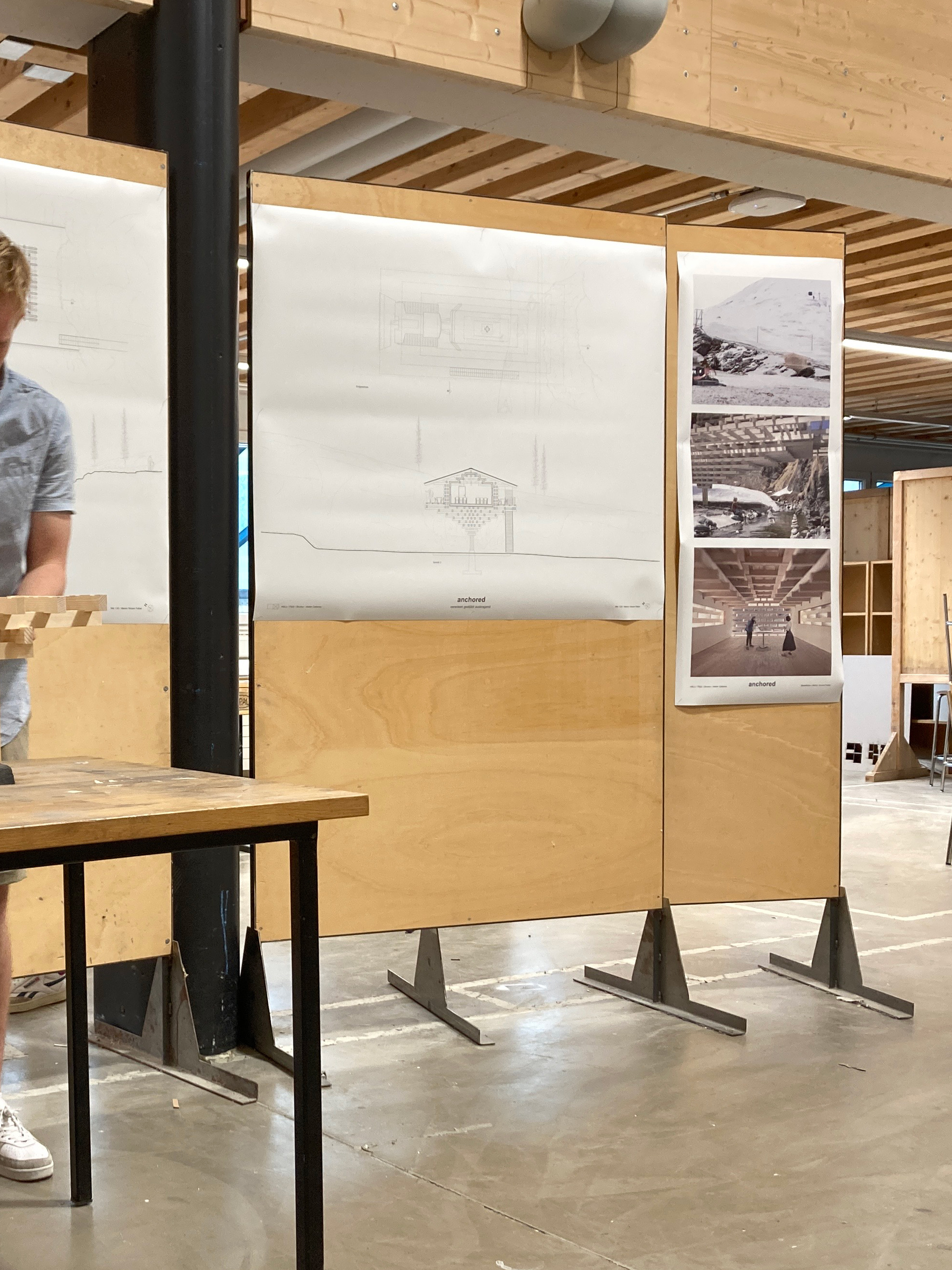 28.6.22 - Schlusskritiken Halle für einen Pistenbully Avers Atelier Cattaneo HSLU