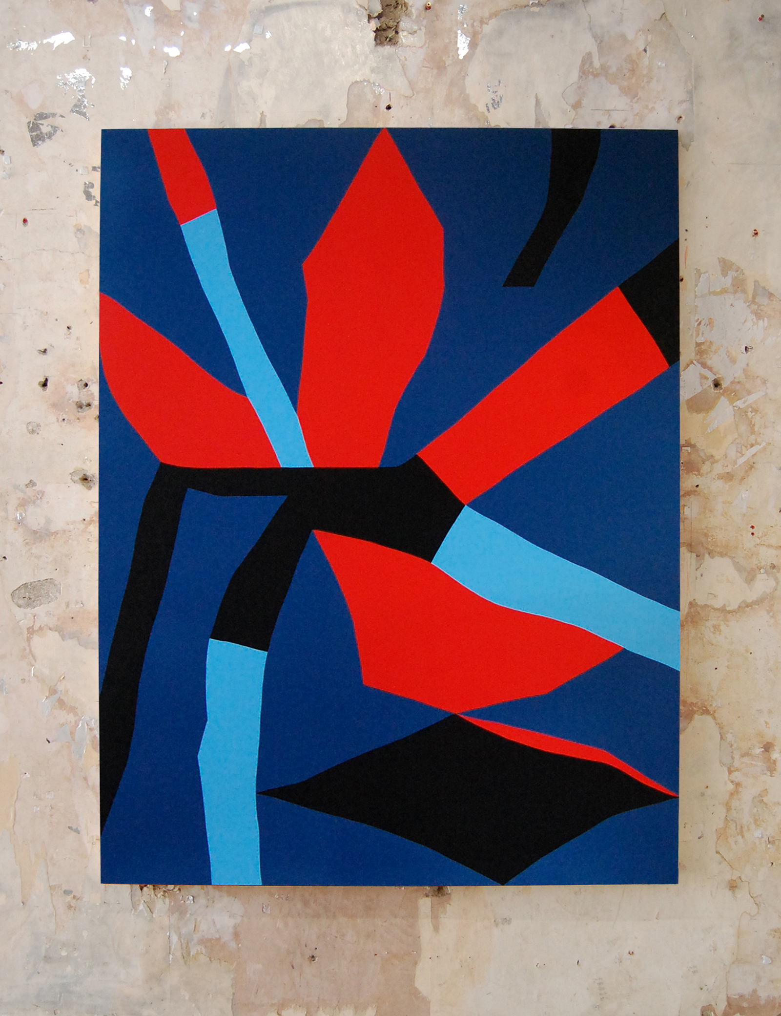 Midnight Creeper, Acrylic on plywood panel, 122x162cm, 2018