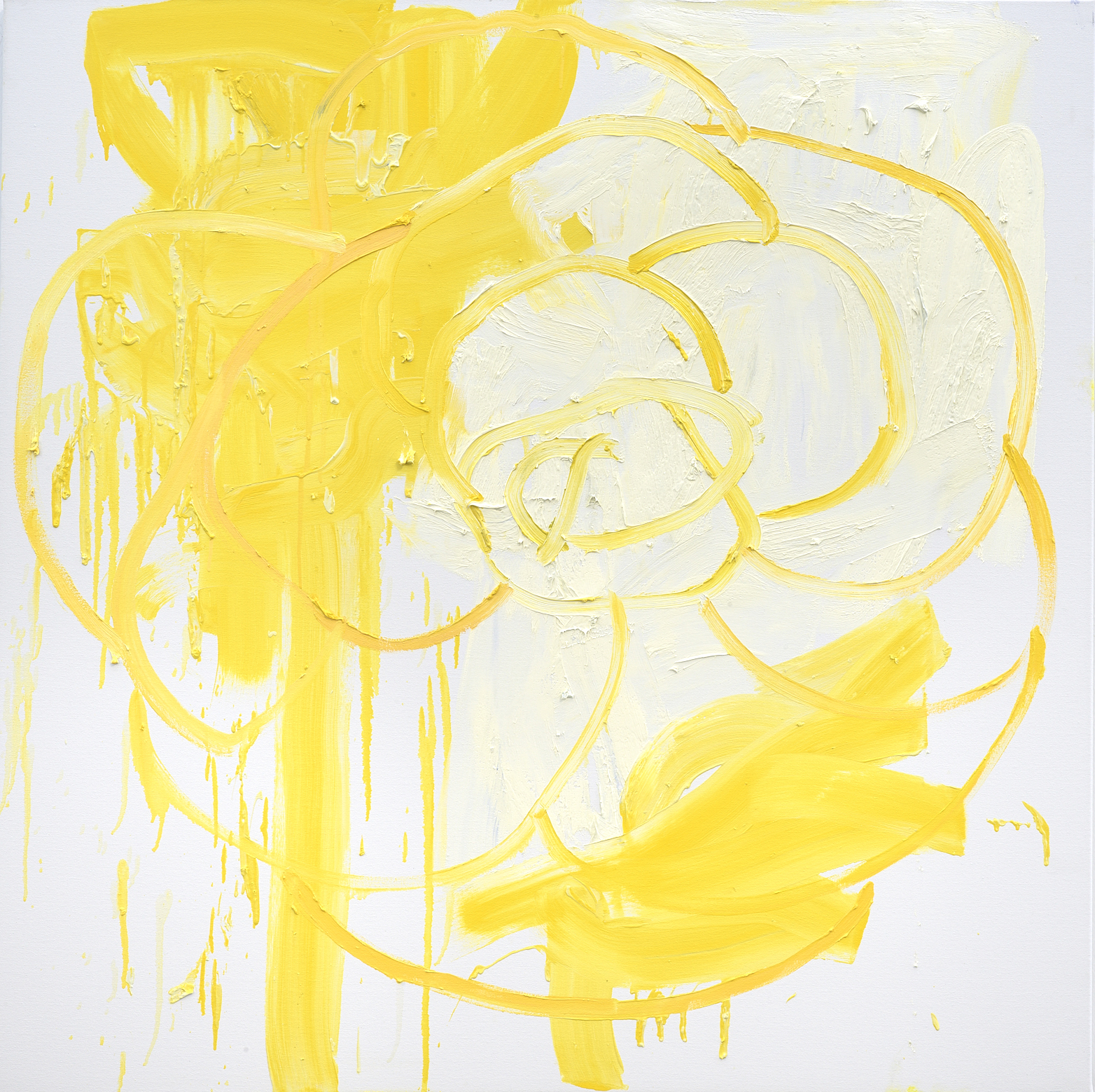 Language #3, 2019, oil on canvas, 48x48 in