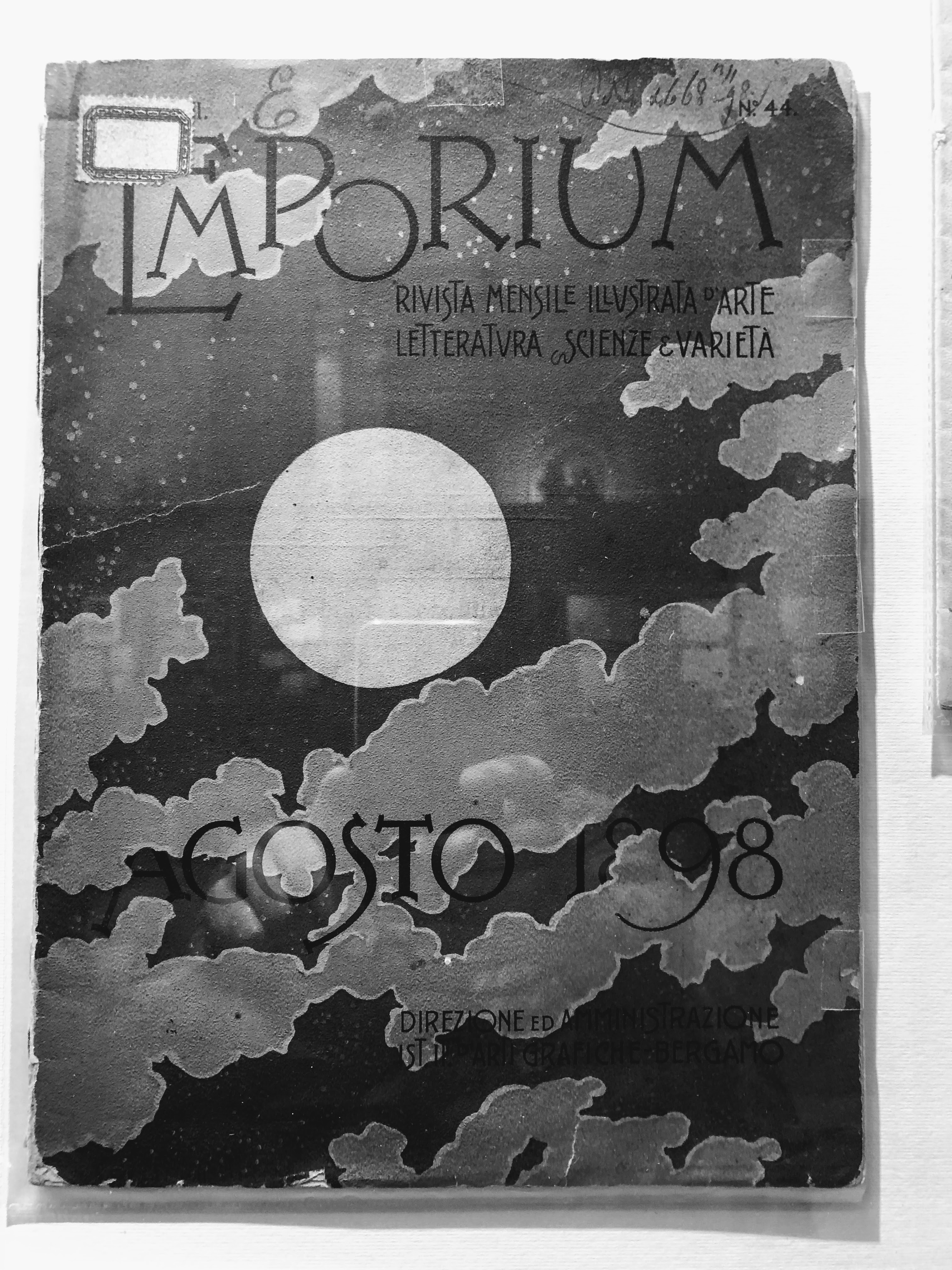 «L'emporium. Rivista mensile illustrata d'arte letteratura scienze e varietà” (agosto 1898), Recanati, 6-8-18