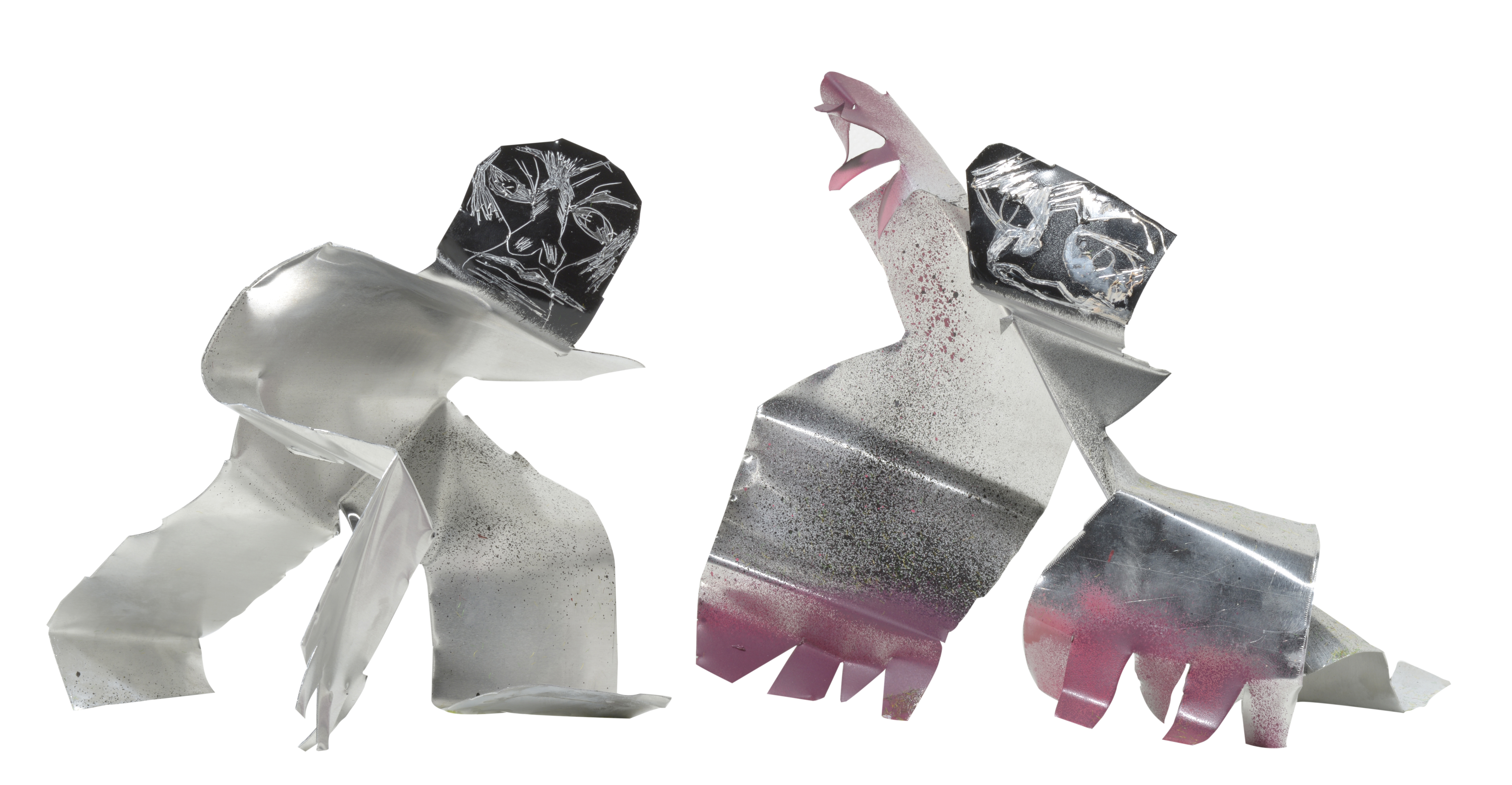 I toys adorano la nuova Txakurra #14aluminium and spray paint, 28x45x23cm, 2016 · info