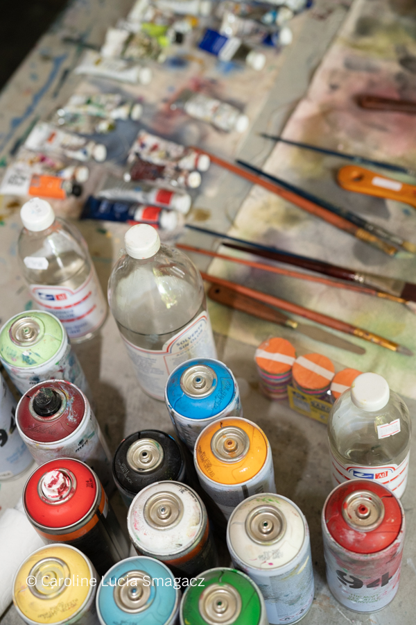 Mia's studio at JO-HS, Mexico City. Photo ©️ Caroline Lucia Samagacz.