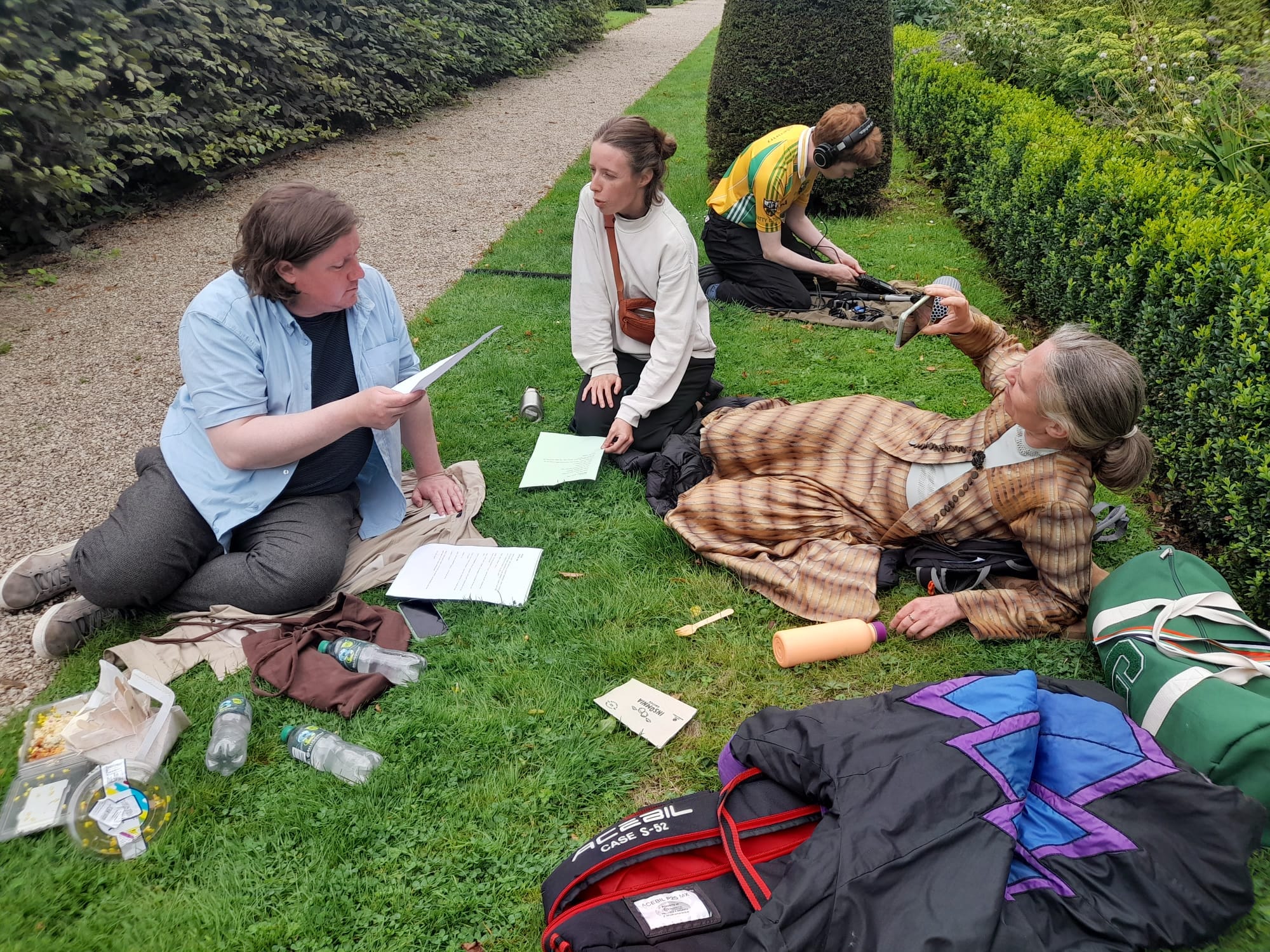 Bea McMahon, production shoot for Crickets, 2025. Image courtesy of the artist and Deniz Buga.