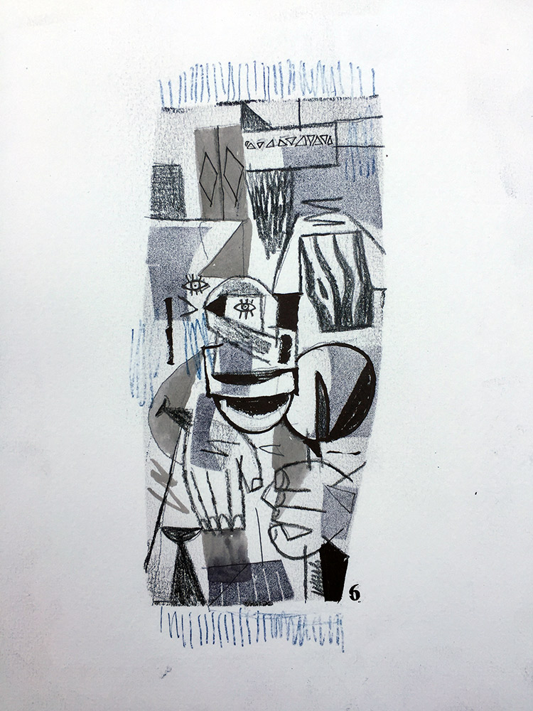 TAZARBITE, TÉNICA MISTA SOBRE PAPEL, 22X16CM, 2017
