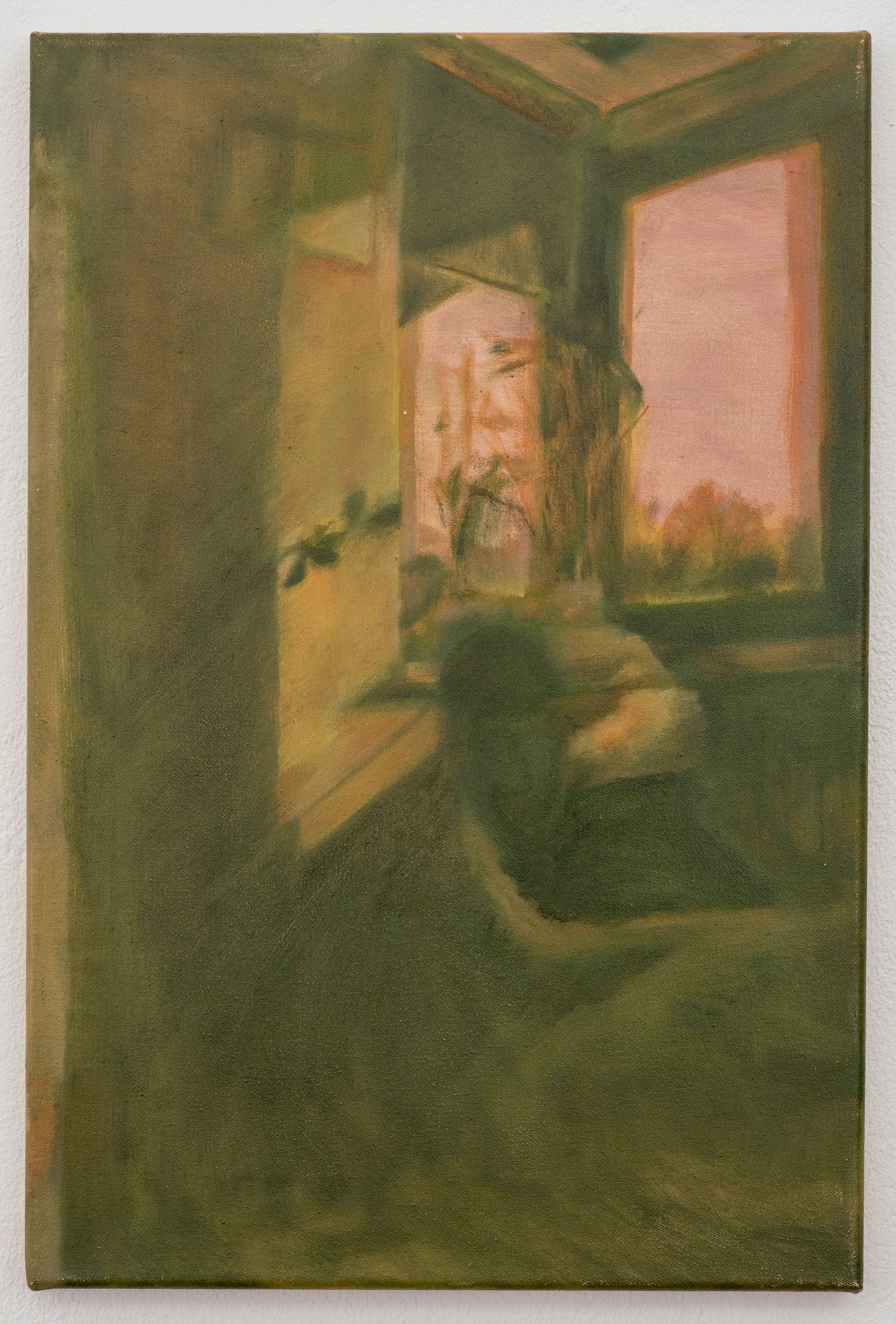 Room in sun bath, 2017, oil on canvas, 45x30cm