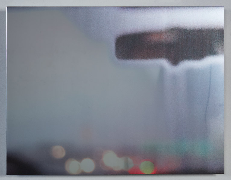 Rearview 4, 16 x 21.25. UV Curable Ink on Mirrored Dibond.