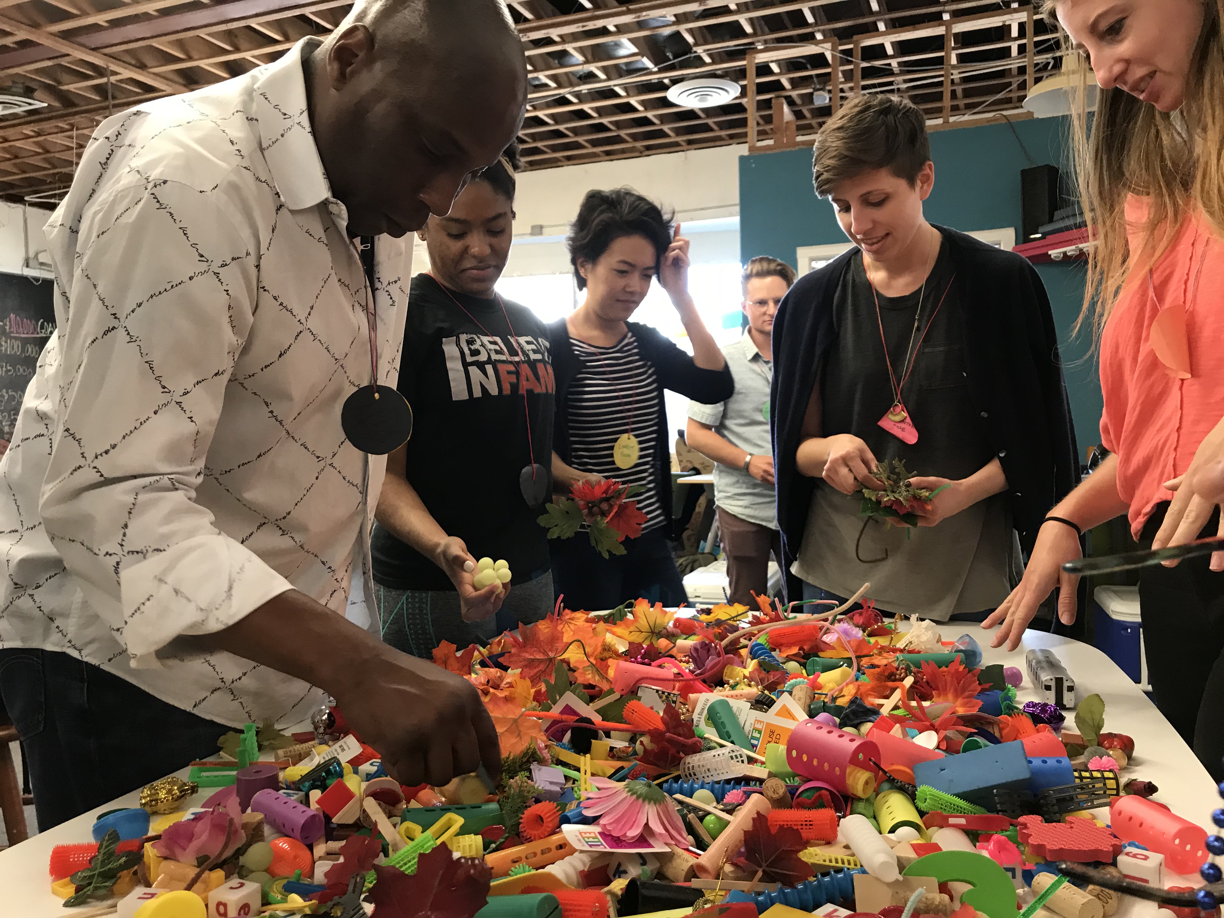Pathways to Equity Fellows engaged in immersive workshops focused on equitable community engagement practices. Fellows shared personal stories on places of belonging.  Image credit: Open Architecture Collaborative