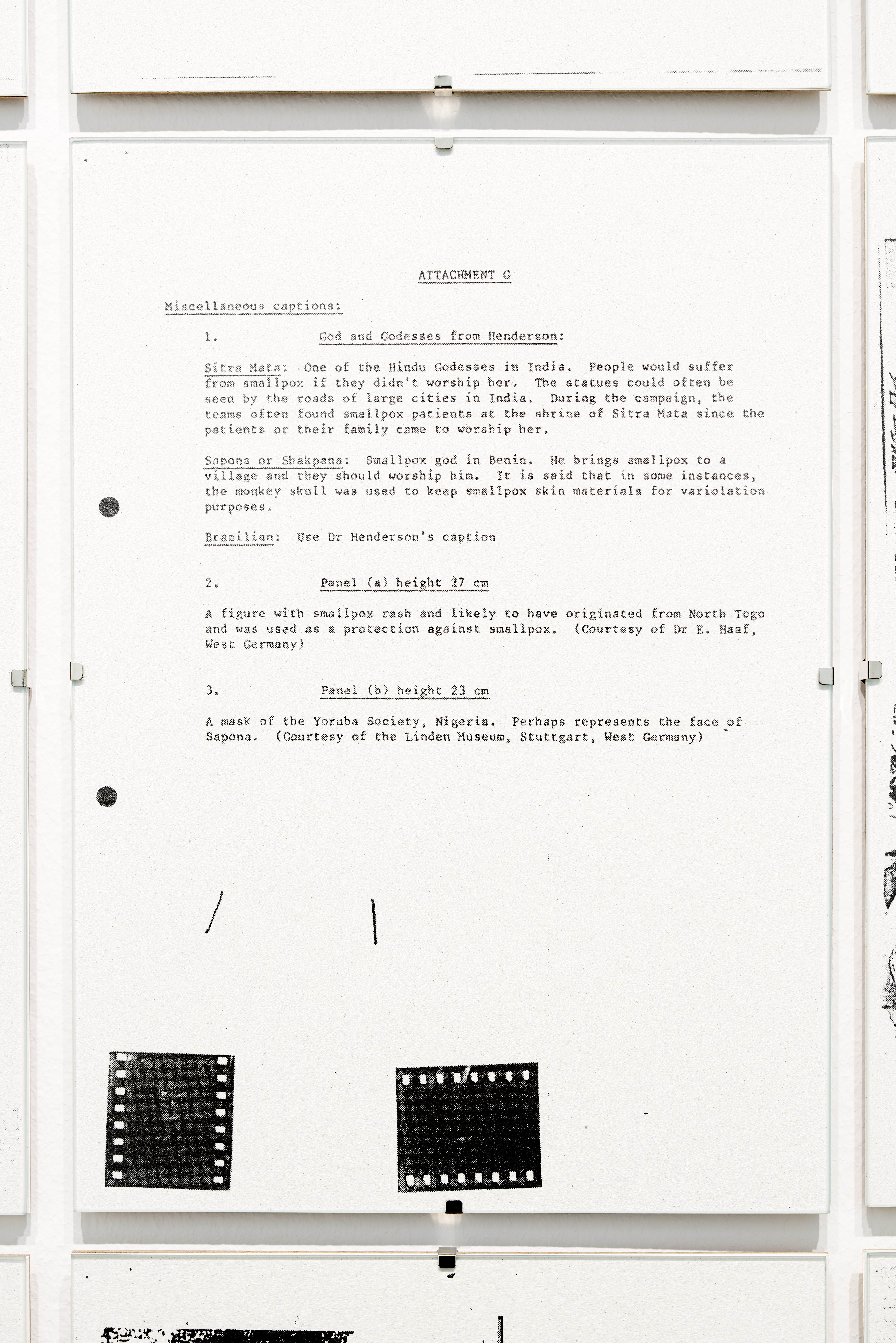 Exhibition captions, 2022 (detail). Courtesy: the artist. Photo: Günter Kresser