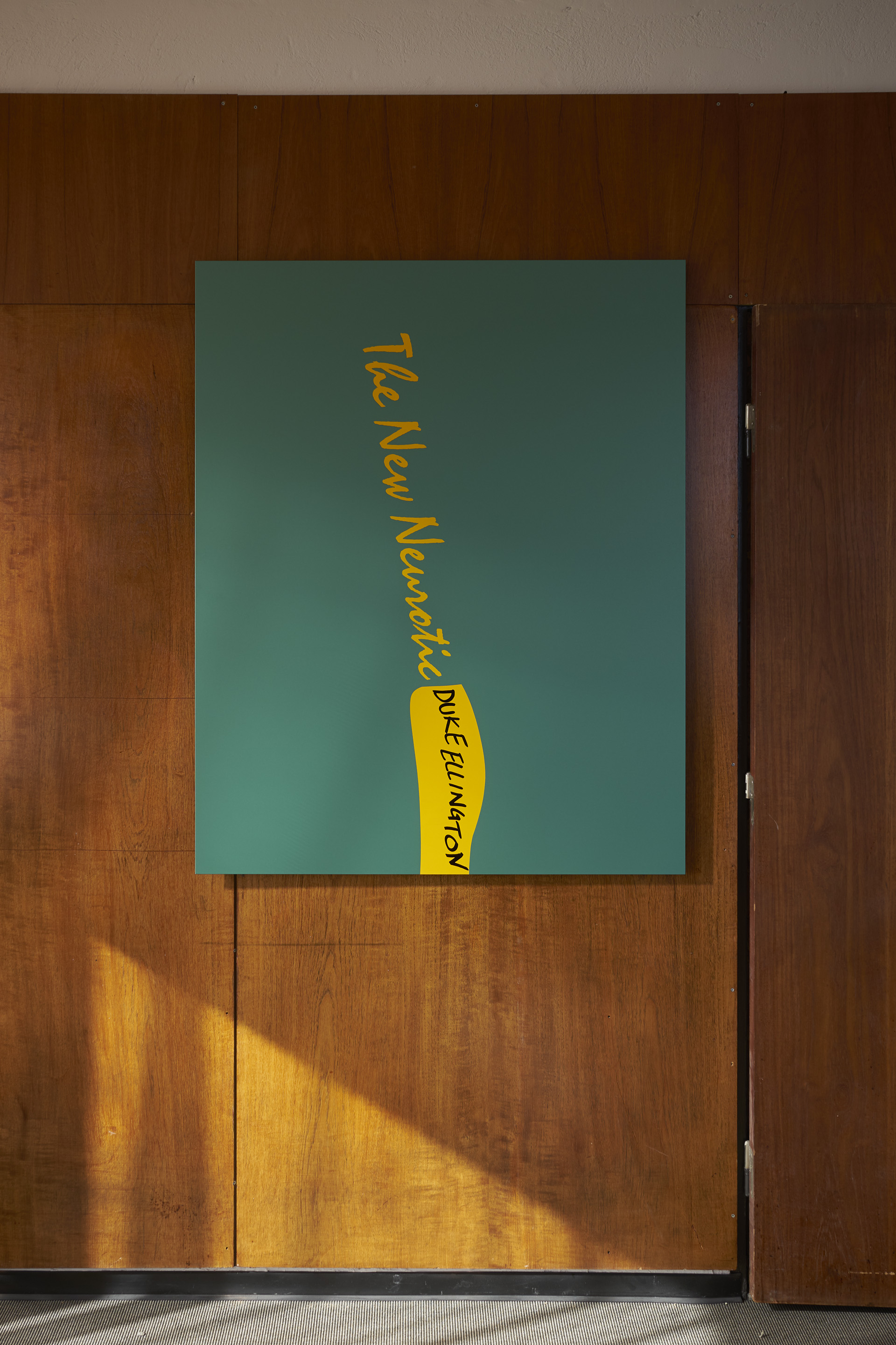 The New Neurotic, 2019  Photograph mounted on aluminum covered with self-adhesive foil, permanent marker  100 x 125 cm  