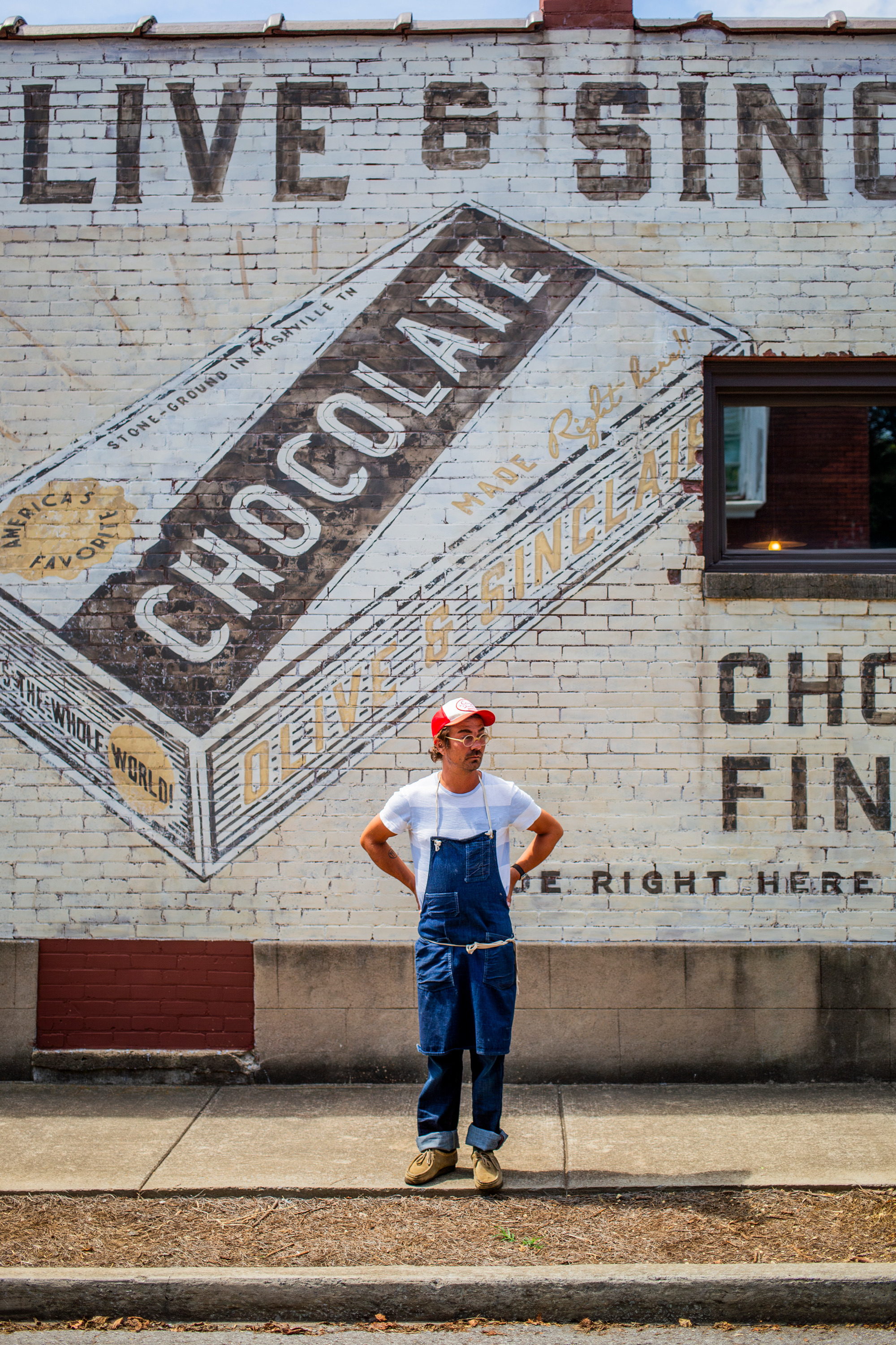 Founder and owner of Olive & Sinclair Chocolate Scott Witherow outside his facility in Nashville, Tenn. (Monocle)