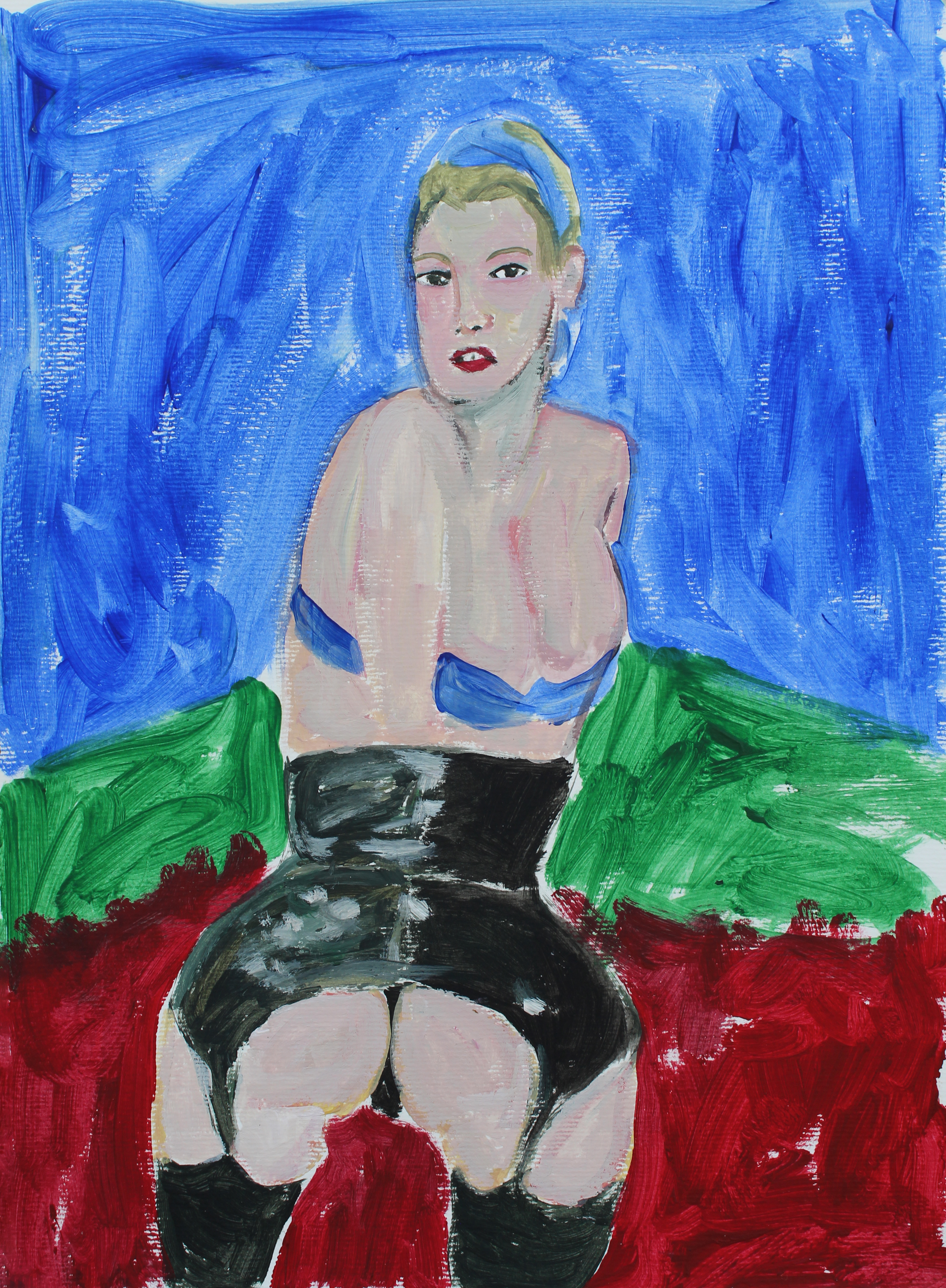 Twisted, Acrylic on paper, A3, 2021