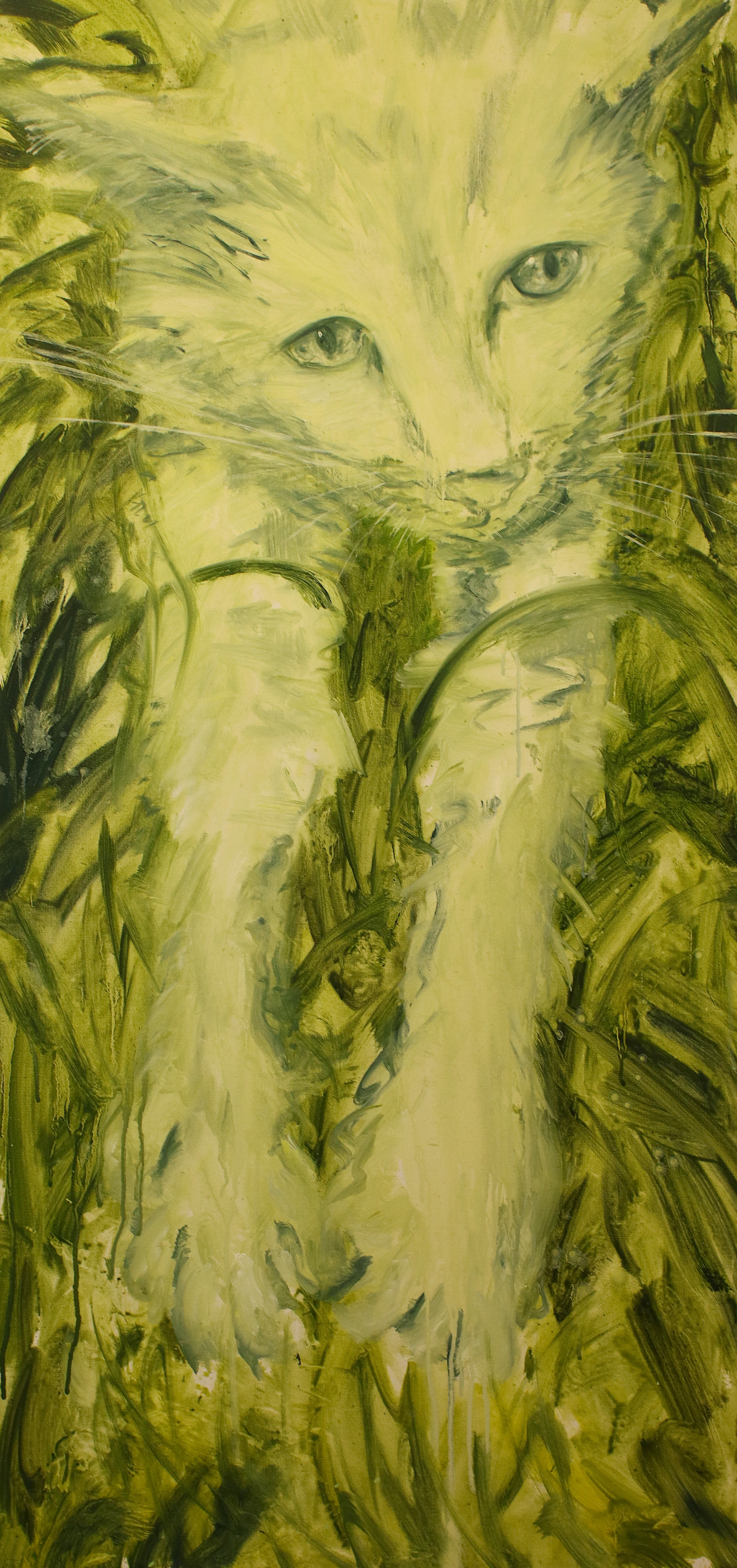  Floria Gonzalez: Oculum, 2024-2025 Oil on canvas 134.9 x 65.1 cm 53 1/8 x 25 5/8 in