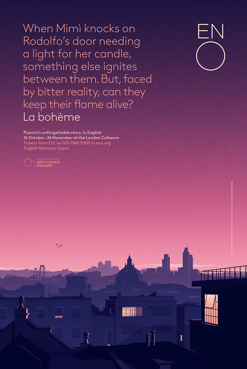 La Bohème poster / ENGLISH NATIONAL OPERA