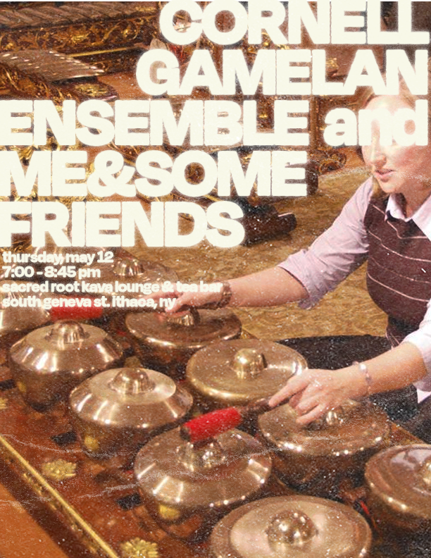 Promotional posters for Cornell Gamelan Ensemble performance: Adobe Photoshop, 2022