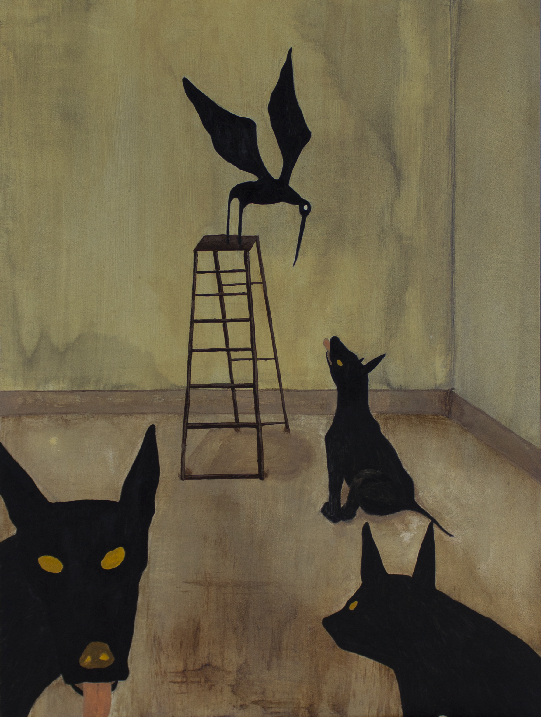 004L // Acrylic on Board // 30x40cm // 2020