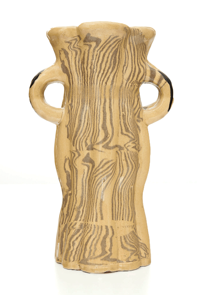 Elegant marble stoneware vases (pair), 26 May 2014