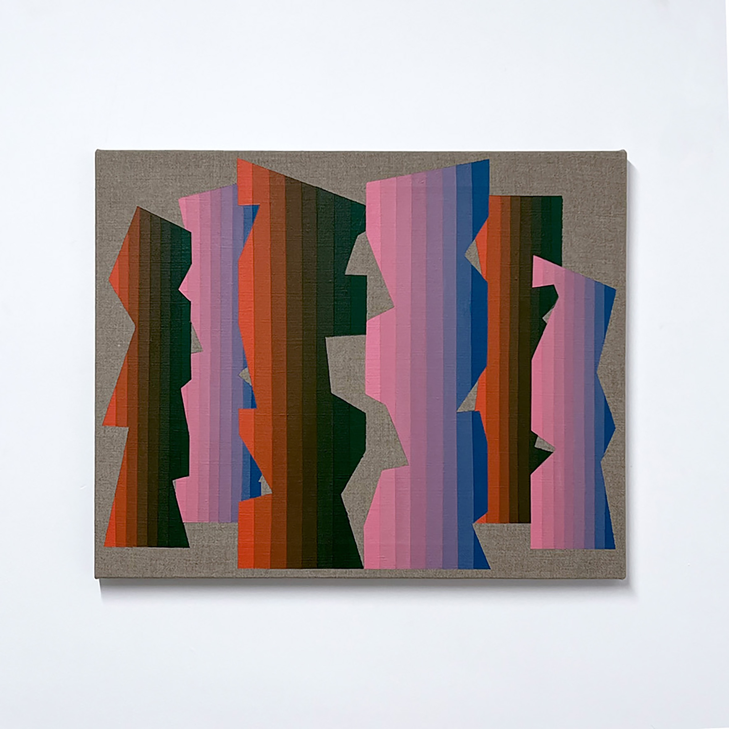 Machbands (chroma) LXXXI, 41cm x 51cm, acrylic on linen