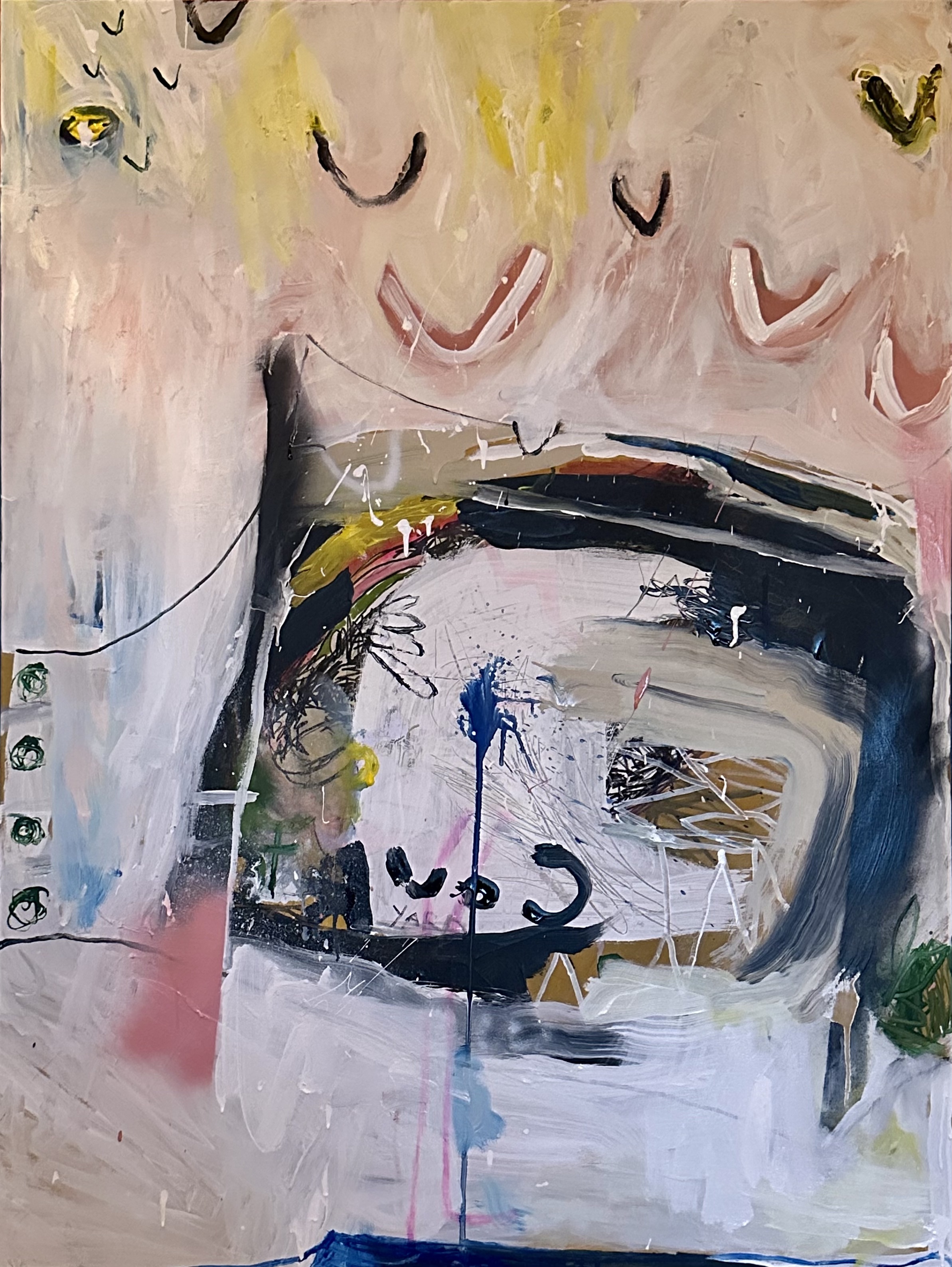 synaesthesia and the open windowMixed Media on Canvas 92cm x 124cm