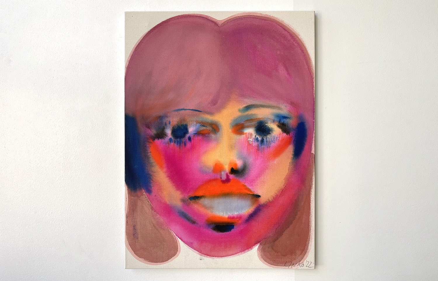 'Save the Teen' 2022 – 65 x 92 cm, ink and acrylic paint on cotton