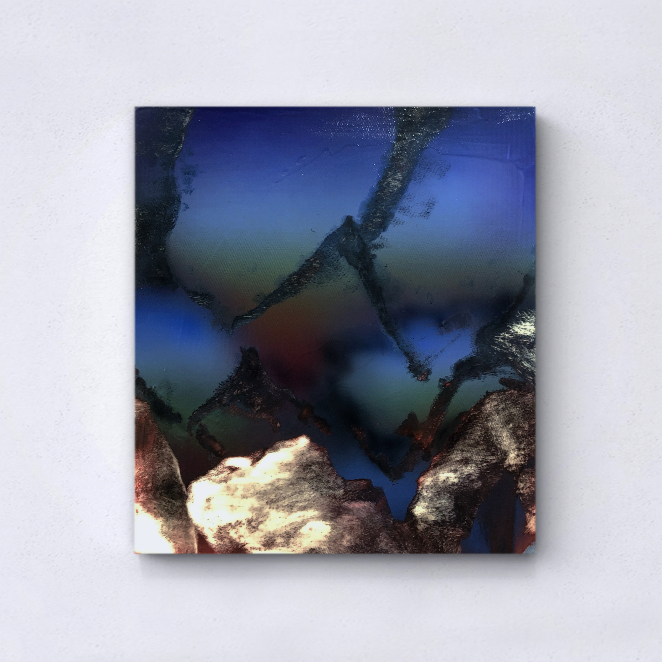 leak focal (III) - Oil on canvas 45 x 40,5 cm