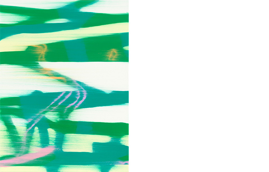 Untitled #6, 2016. Oil on canvas, 24 x 18 inches.