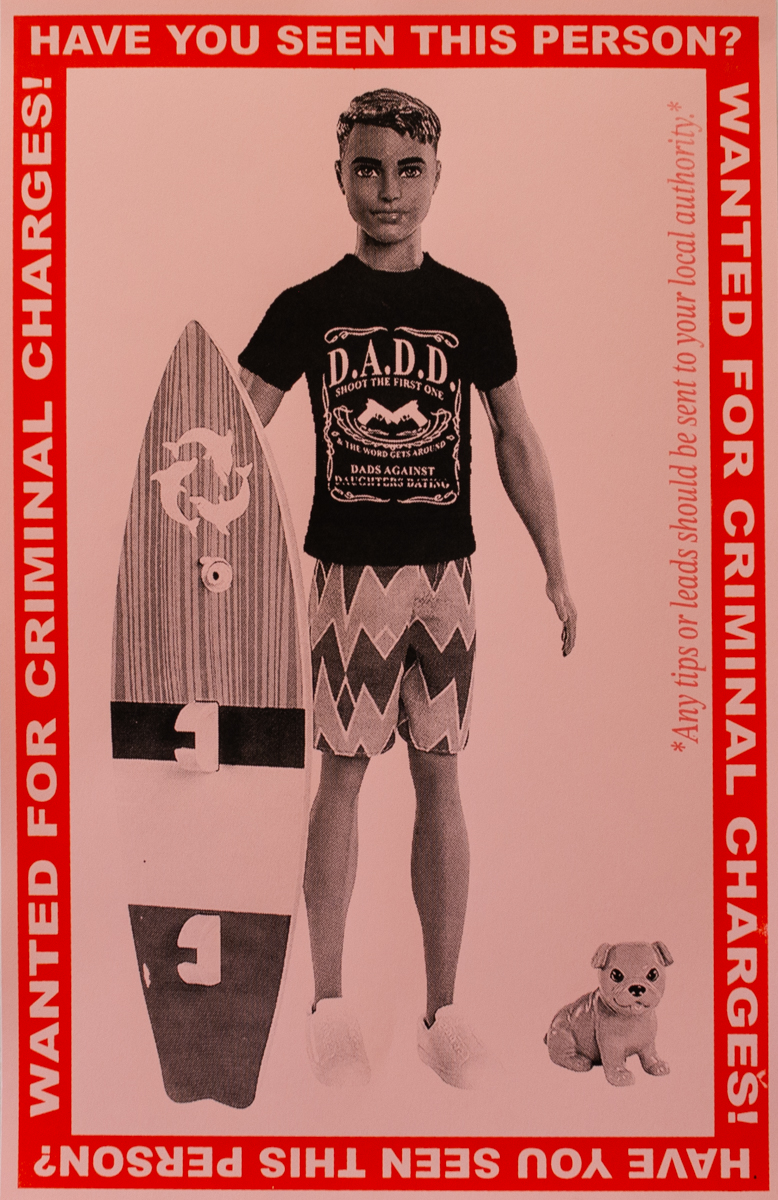 Wanted. 2023. Screen print on paper. 11" by 17"