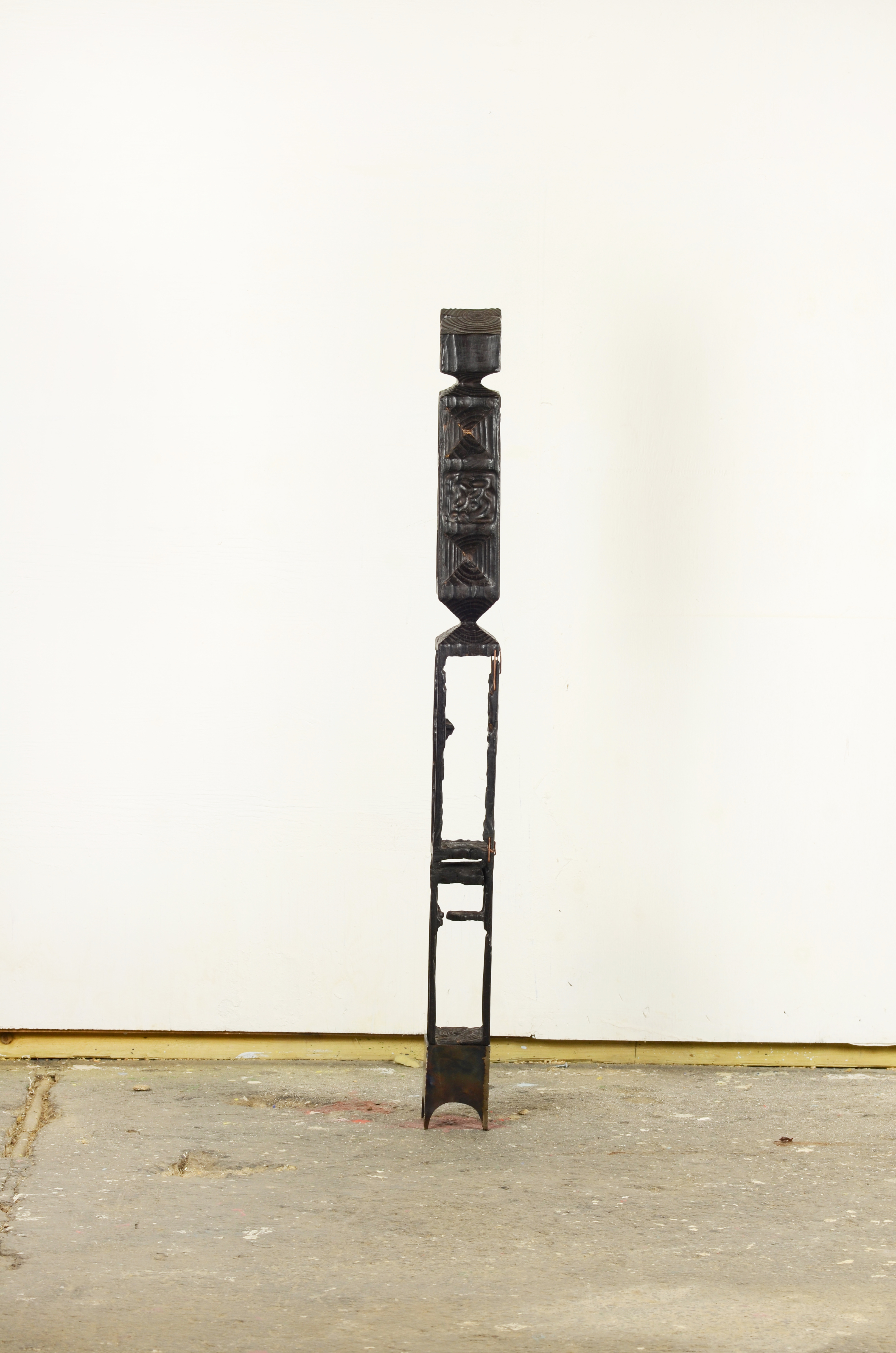 Wicce, 2020. Wood, steel. 92cm Milo Kester