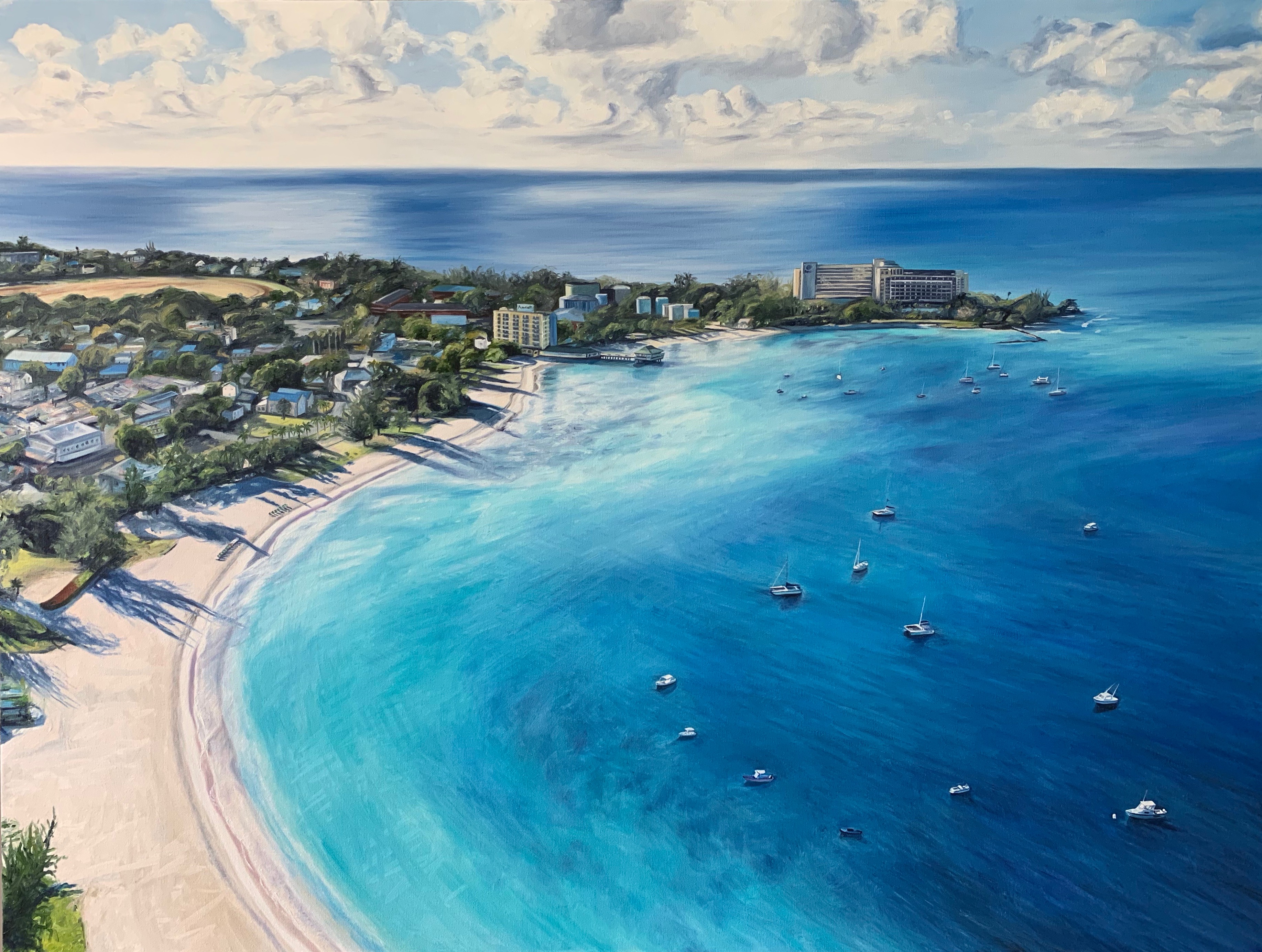 Carlisle Bay 2019 Oil on Canvas 34"x48"