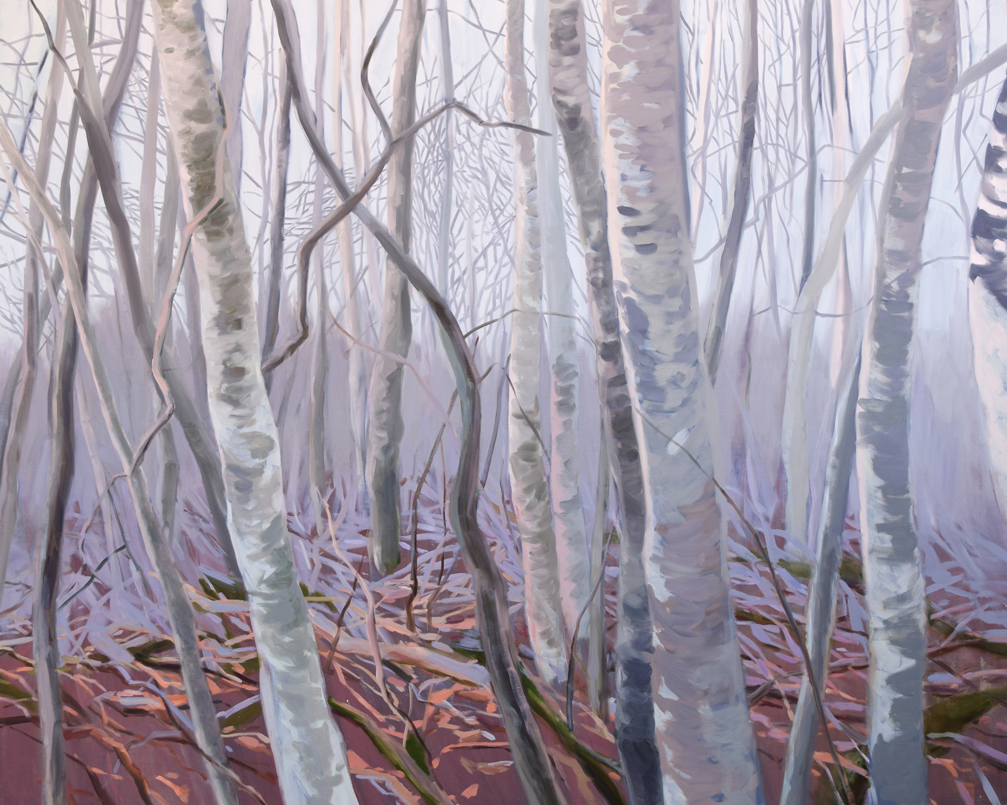"Thicket" / "V&otilde;sa"160 x 200 cm, oil on canvas, 2015