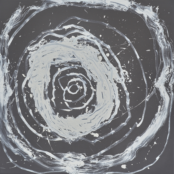 The Poetics of Space 2, 2017, acrylic on canvas, 31.75x31.75 in